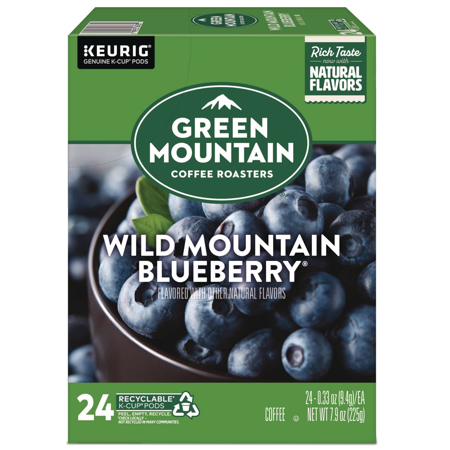 Green Mountain Coffee GMT6783 Fair Trade Wild Mountain Blueberry Coffee K-Cups, 24/box