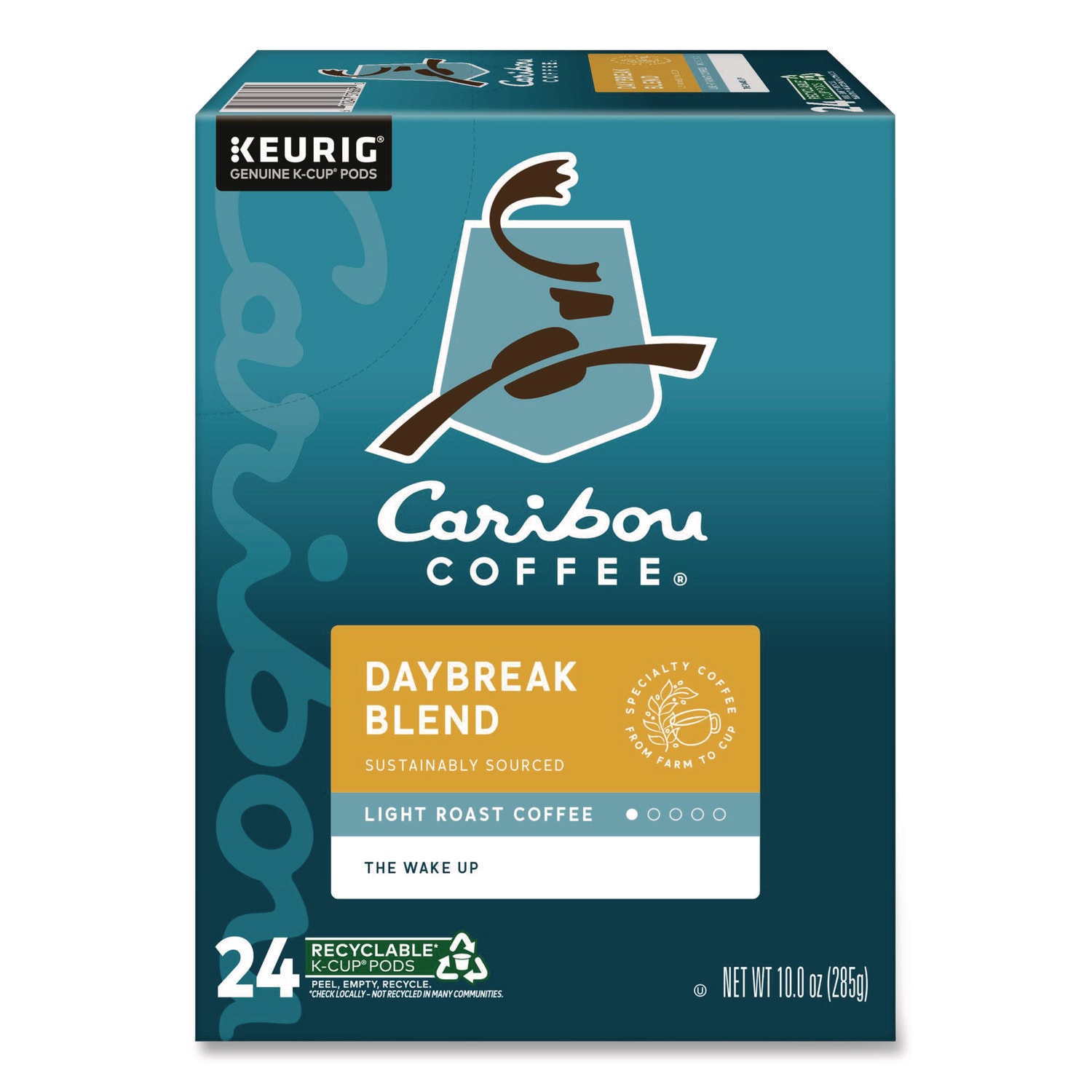 Caribou Coffee GMT6994 Daybreak Morning Blend Coffee K-Cups, 24/box