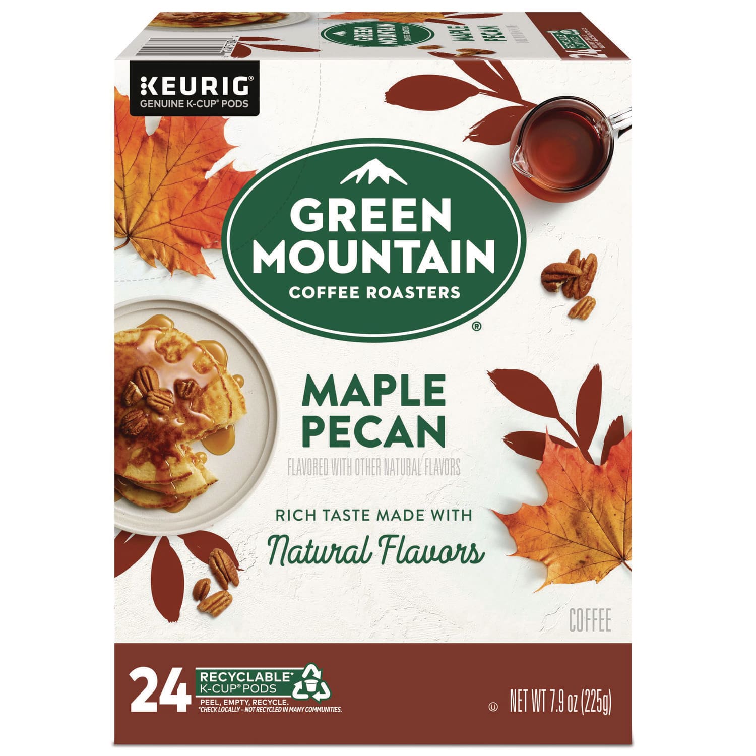 Green Mountain Coffee GMT7674 K-Cup Pods, Maple Pecan, 24/box