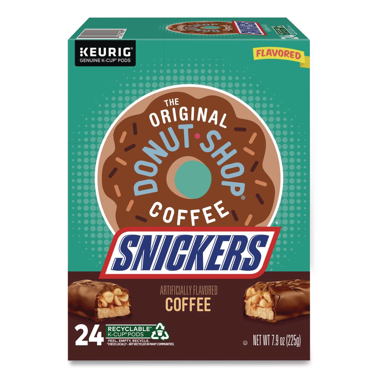 The Original Donut Shop GMT9608 SNICKERS Flavored Coffee K-Cups, 24/Box