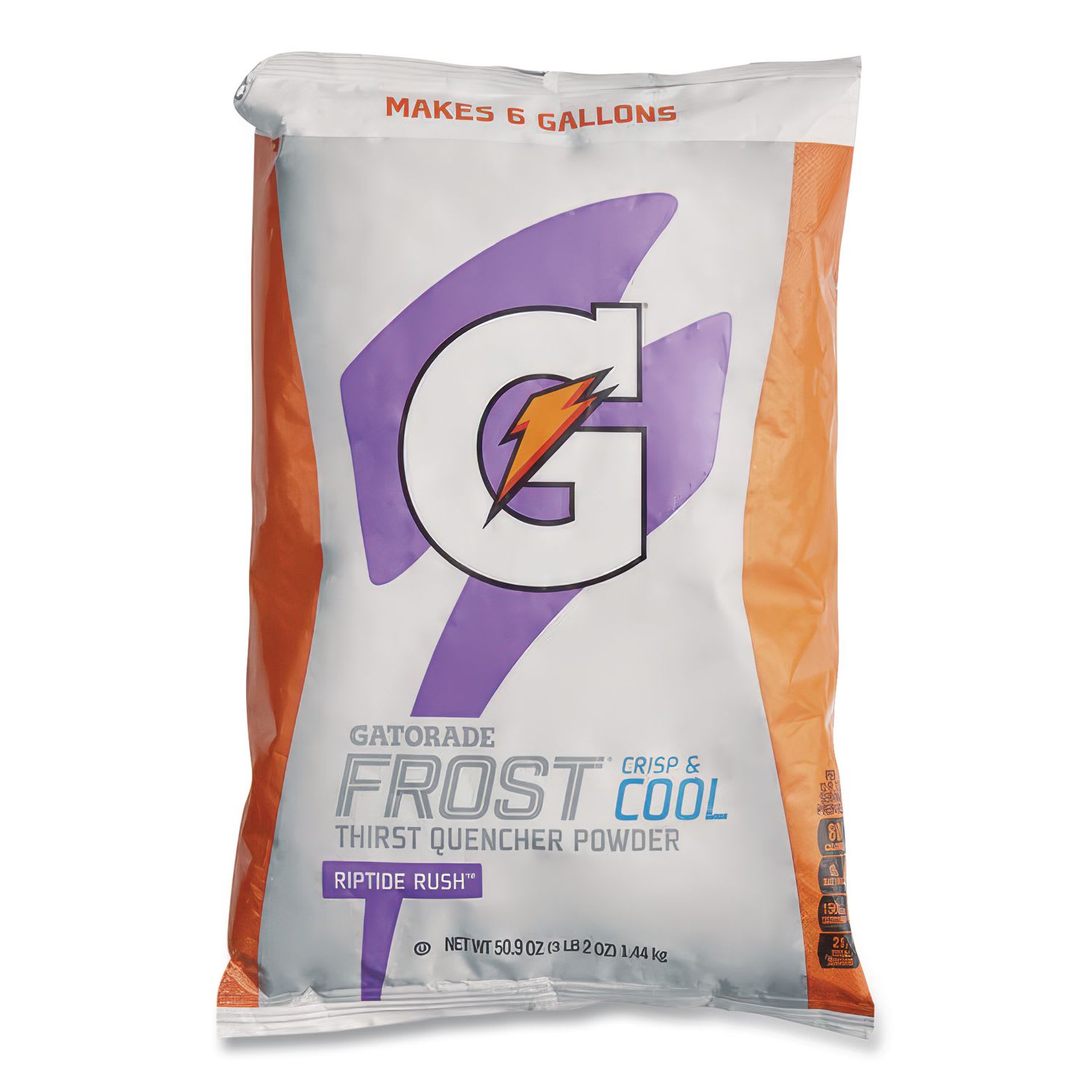 Gatorade GTD33672 Original Powdered Drink Mix, Riptide Rush, 51oz Packets, 14/carton
