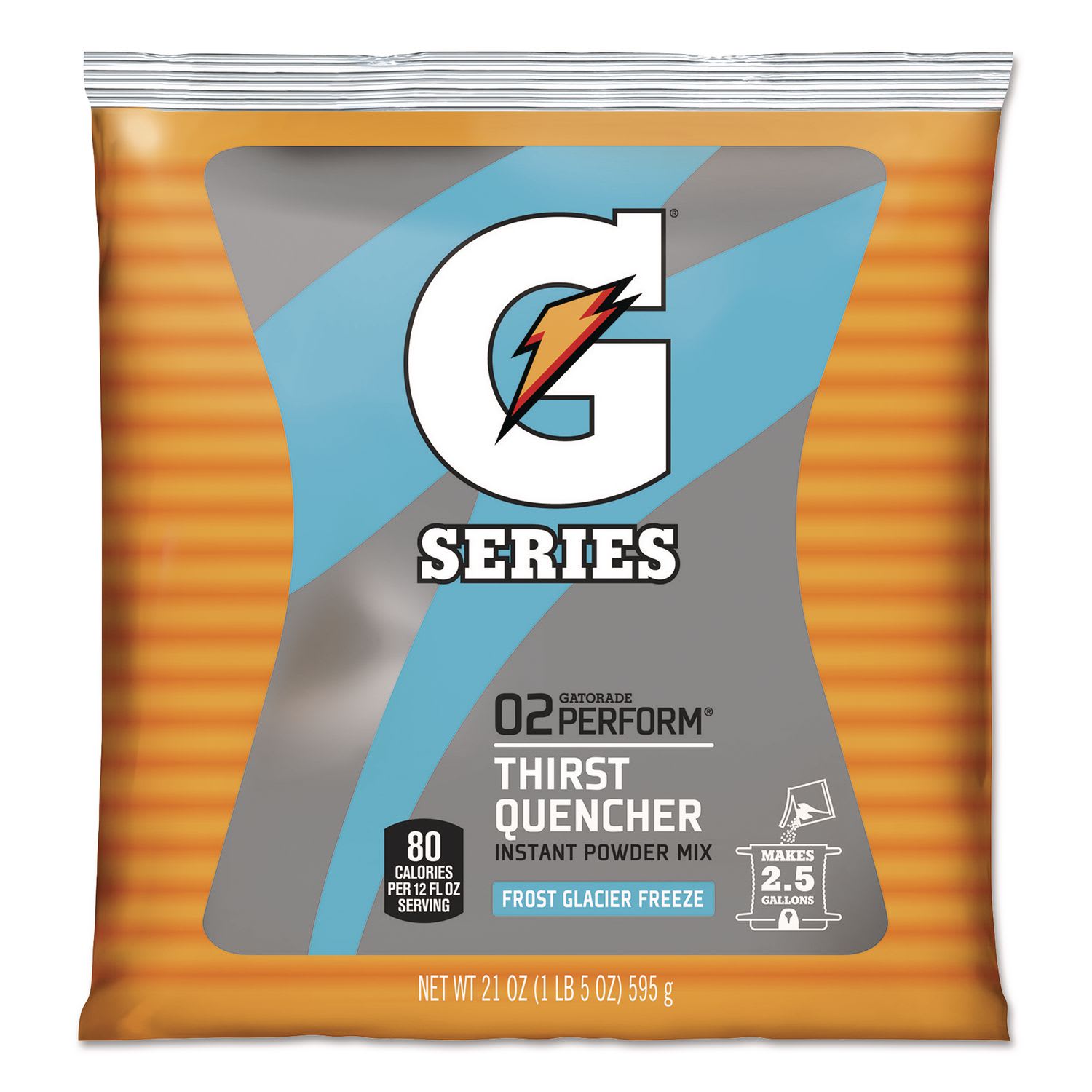 Gatorade GTD33677 Powdered Drink Mix, Glacier Freeze, 21oz Packet, 32/carton