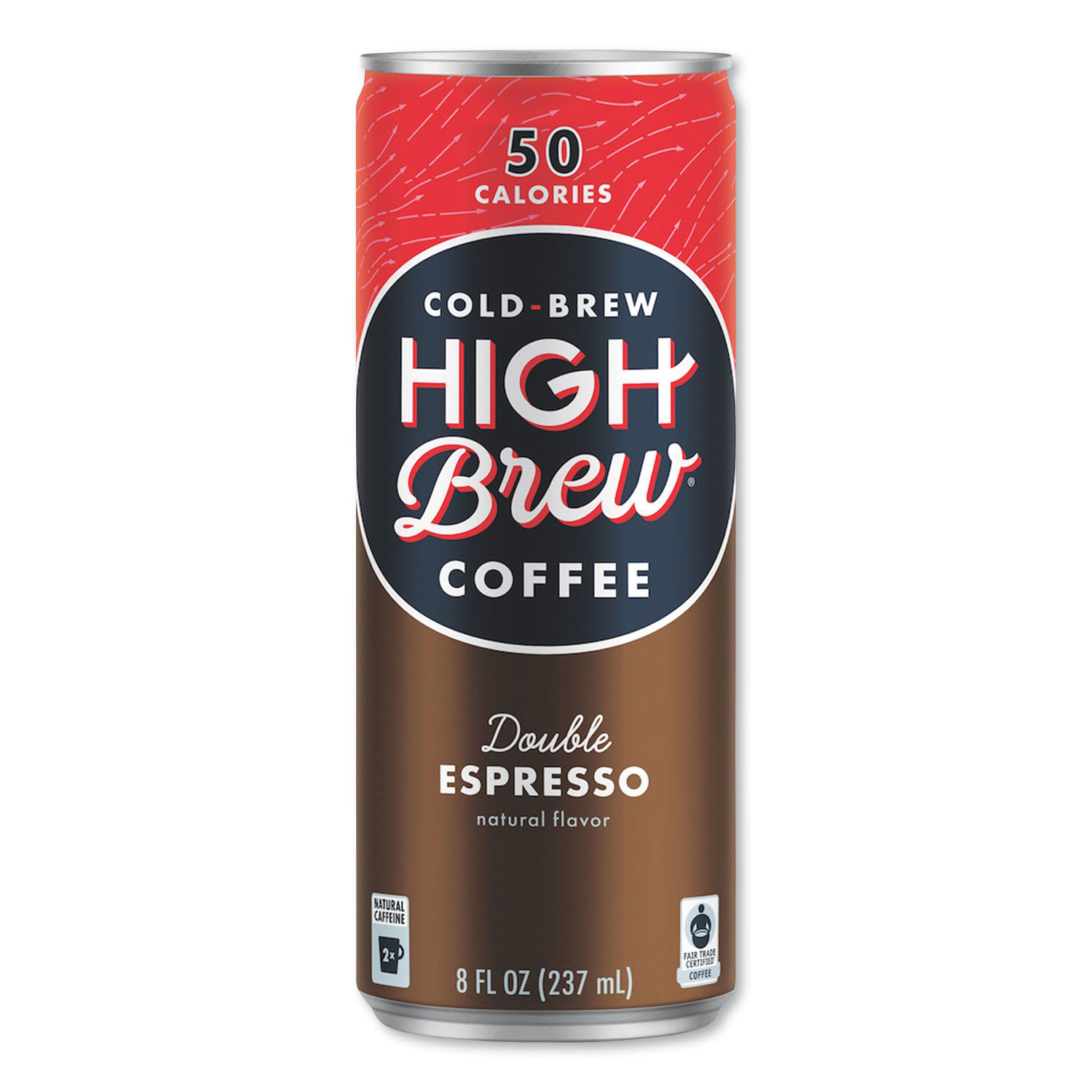HIGH Brew Coffee HIH00500 Cold Brew Coffee + Protein, Double Expresso, 8 Oz Can, 12/pack