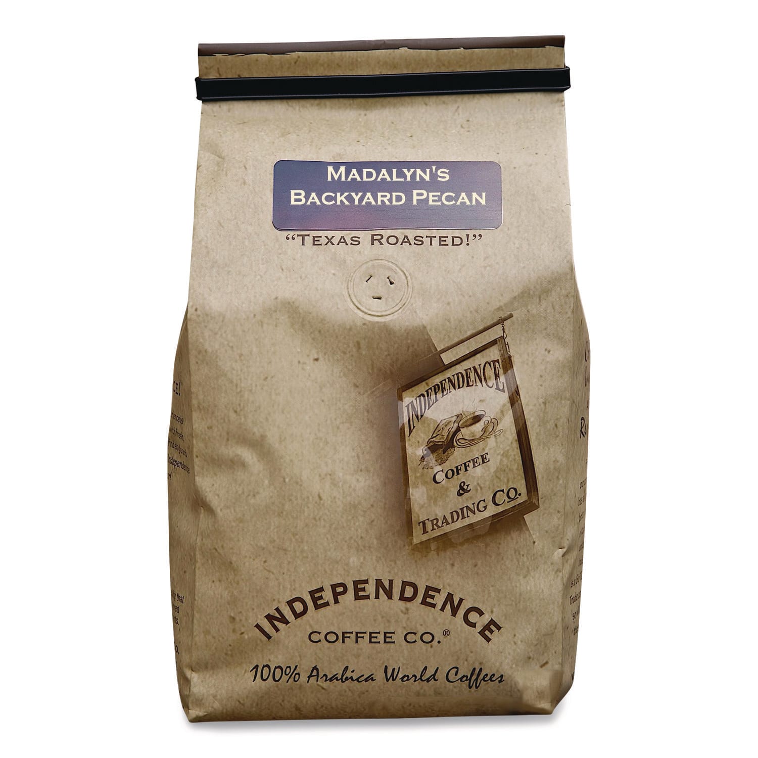 Independence Coffee Co. ICCICF73111 Madalyn's Backyard Pecan Whole-Bean Coffee, 24 oz Bag