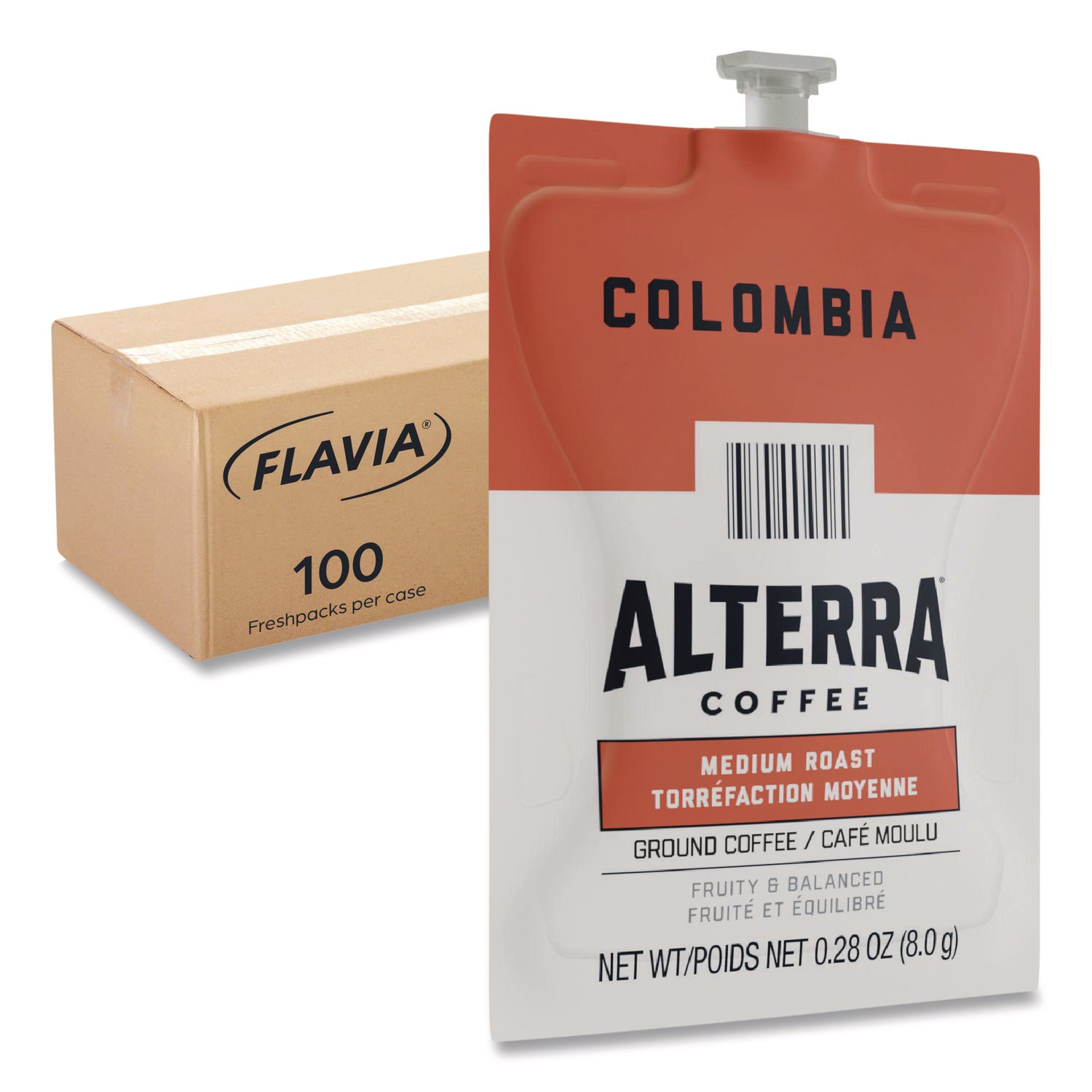 FLAVIA LAV48006 Alterra Columbia Coffee Freshpack, 100/Carton
