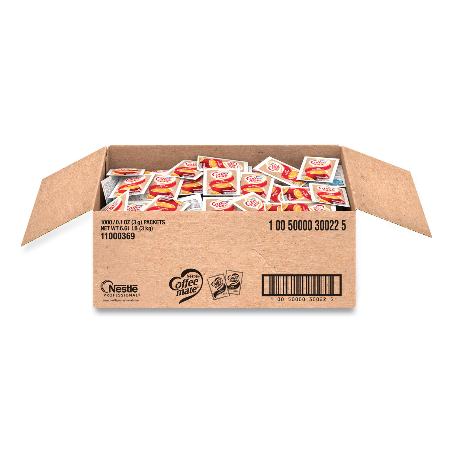 Coffee mate NES30022 Powdered Creamer Packets, Original, 0.1 oz Packet, 1,000/Carton