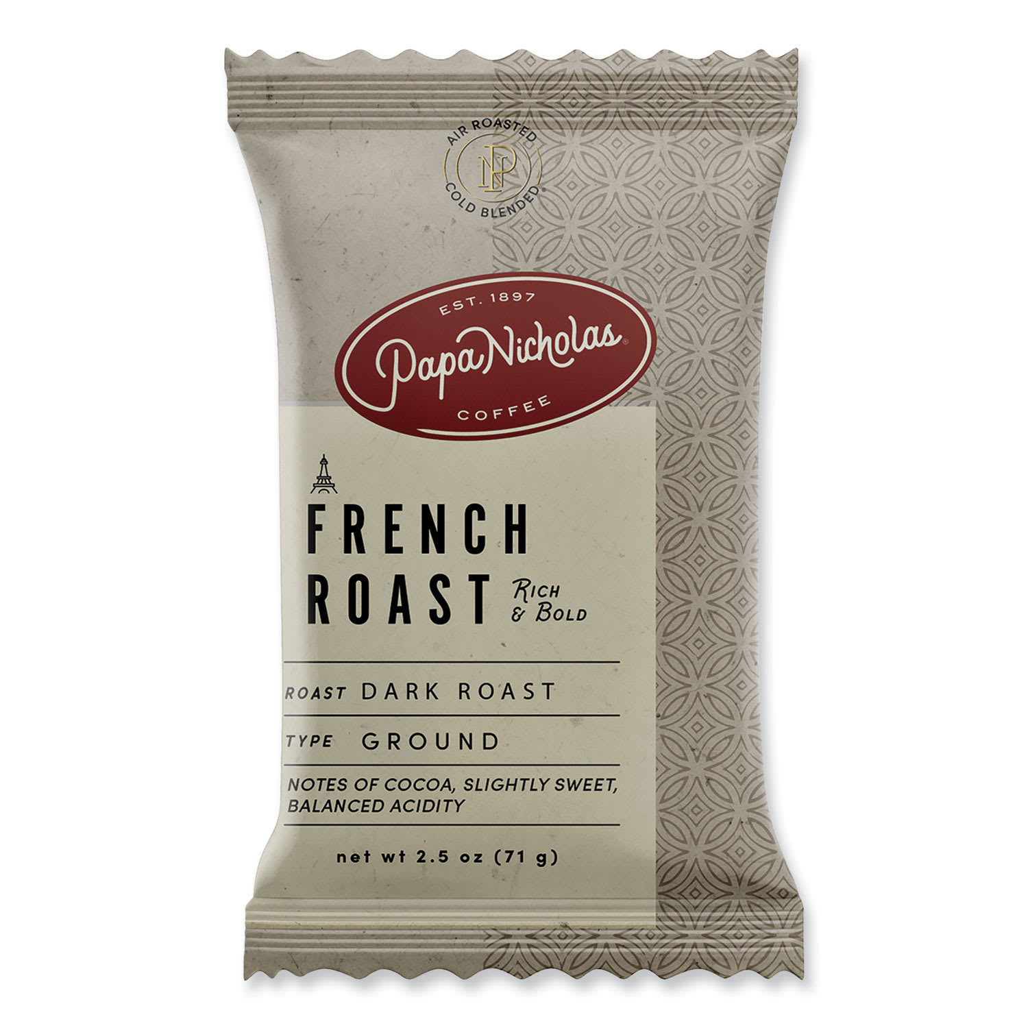 PapaNicholas Coffee PCO25183 Premium Coffee, French Roast, 18/carton