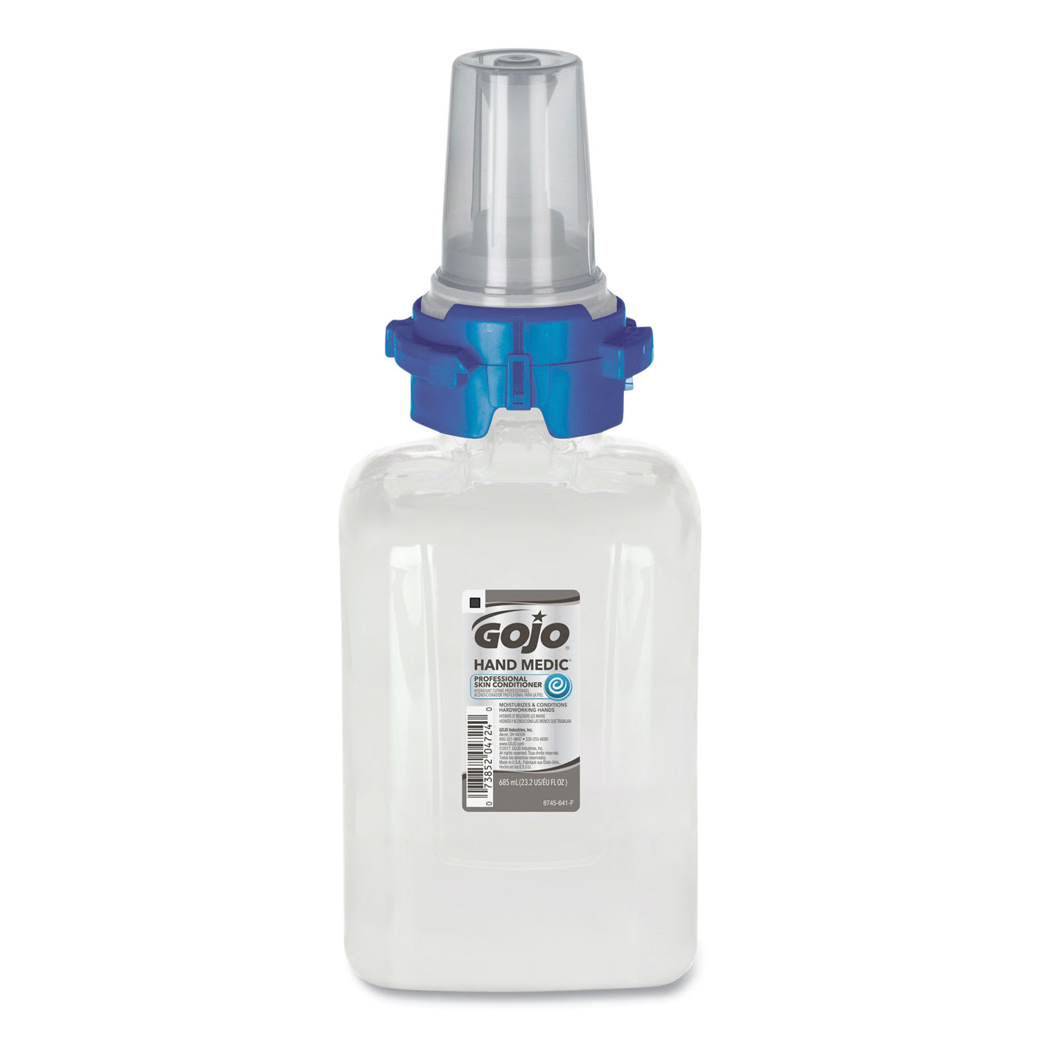 GOJO GOJ874504 HAND MEDIC Professional Skin Conditioner for Industrial Environments, Refill for GOJO ADX-7 Dispenser, 685 mL, 4/Carton