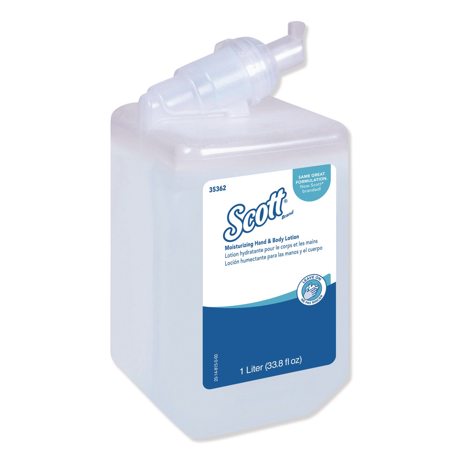 Scott KCC35362 Moisturizing Hand and Body Lotion, 1 L Bottle. Fresh Scent