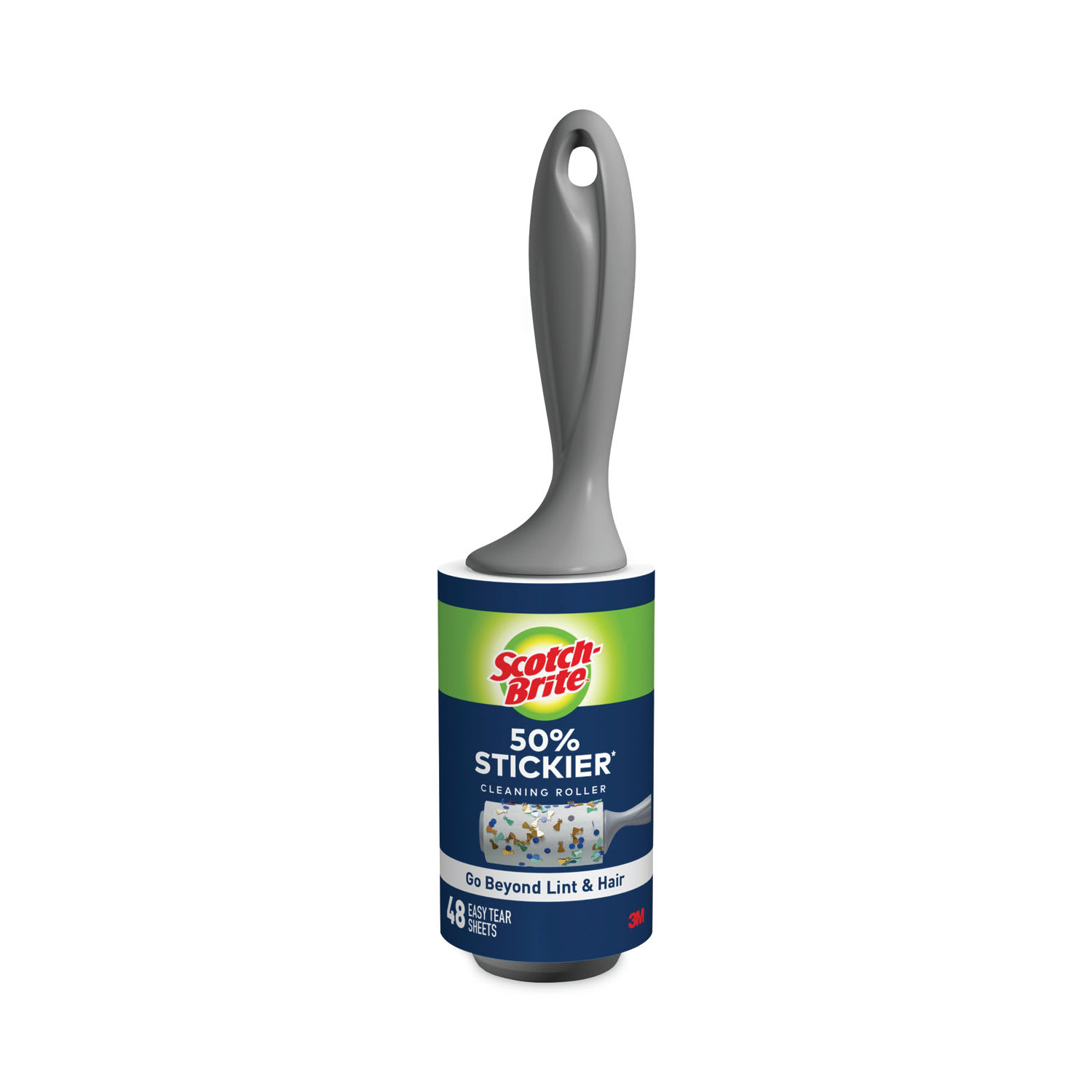 Scotch-Brite MMM830RS48 50% Stickier Lint Roller, 48 Sheets/Roll