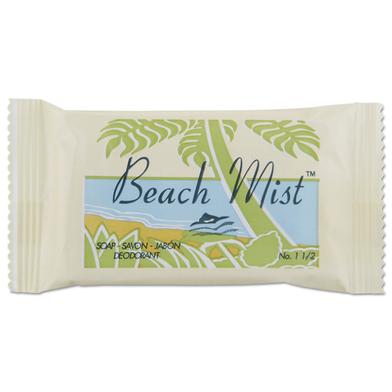 Beach Mist BHMNO15A Face and Body Soap, Beach Mist Scent, # 1 1/2, 500/Carton