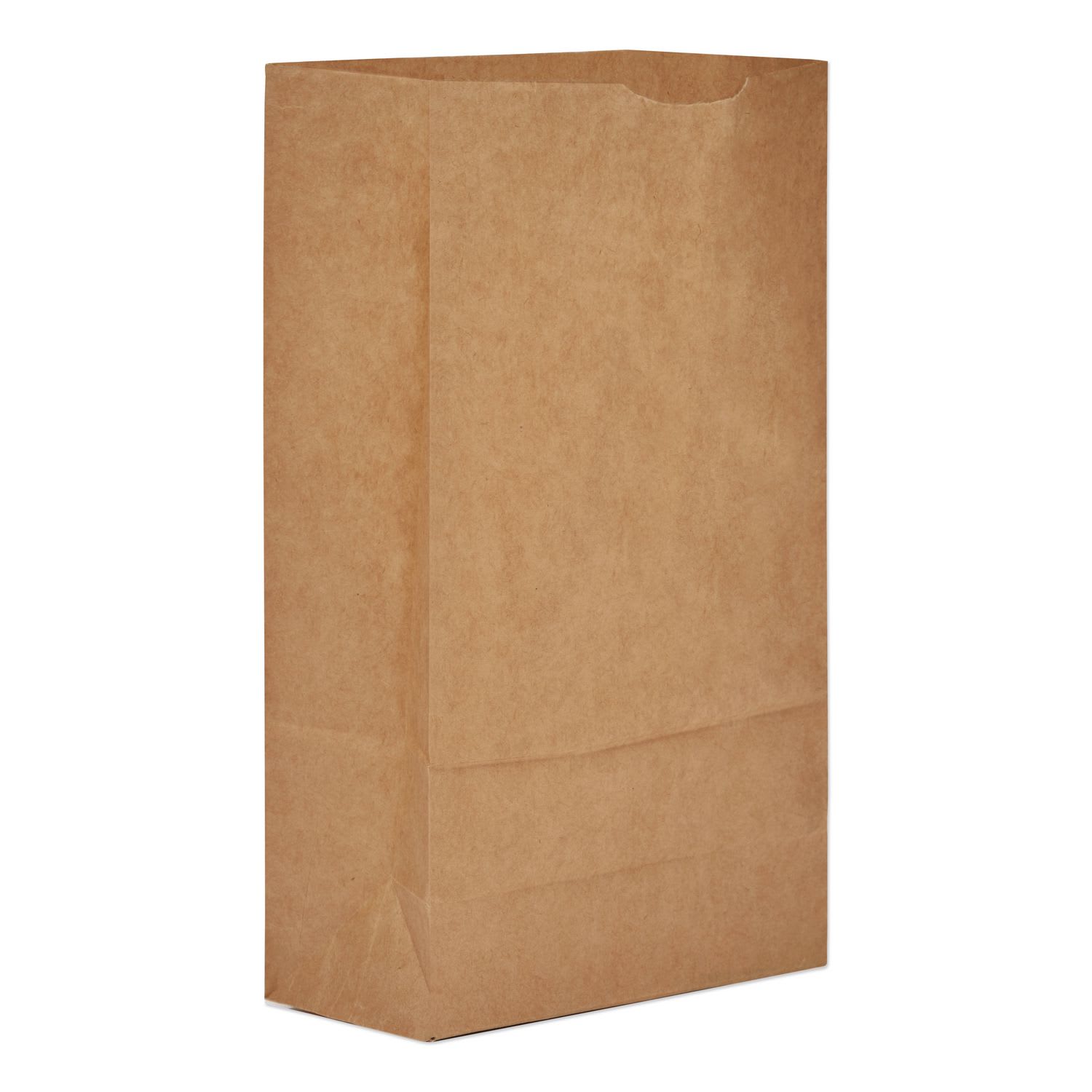 Ross & Wallace Paper Products BAGGK6 Grocery Paper Bags, 6# Size, 35# Basis Weight, 5.88" x 3.63" x 11", Kraft, 2,000/Bundle