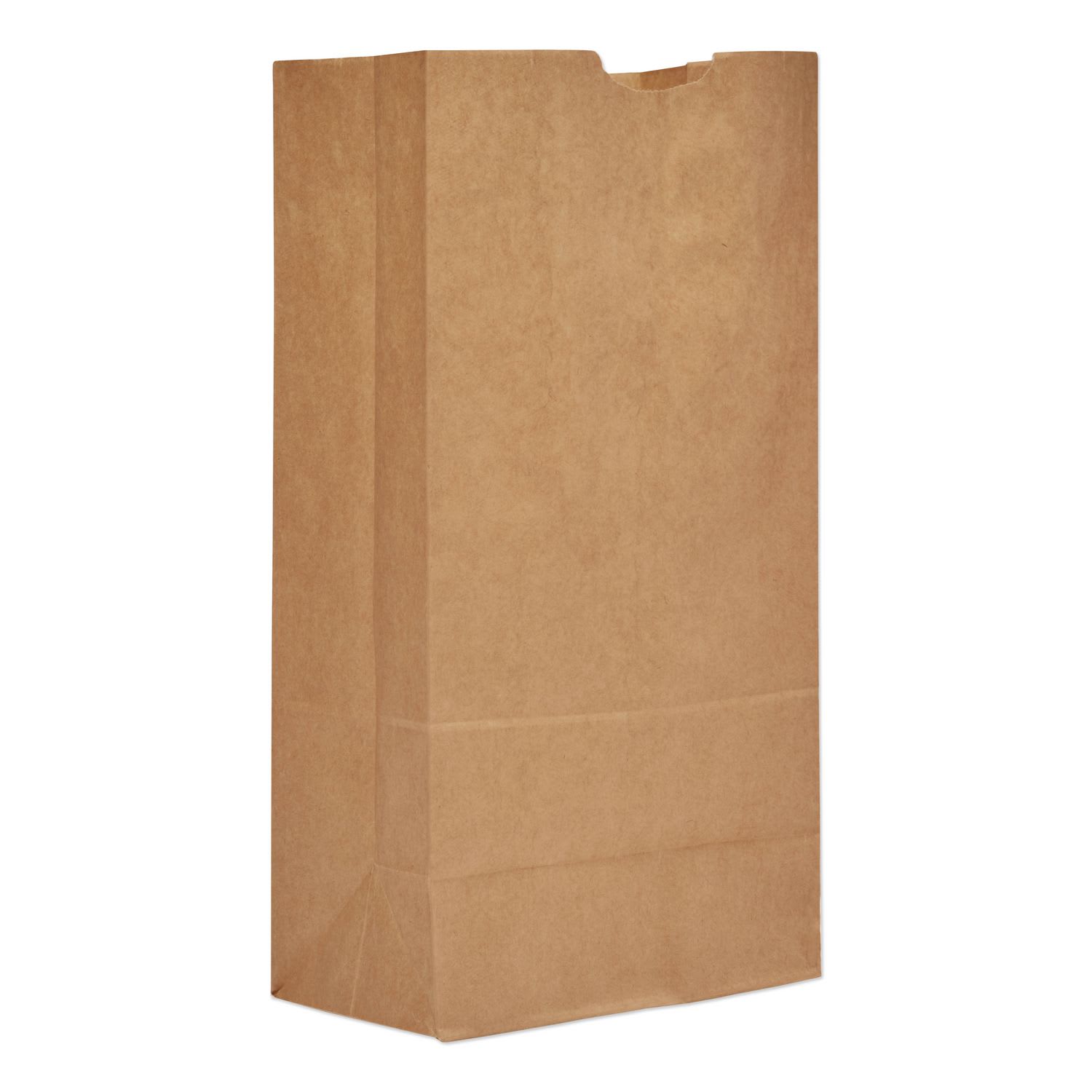 Ross & Wallace Paper Products BAGGX2060 Grocery Paper Bags, 20# Size, Extra-Heavy-Duty, 60# Basis Weight, 8.25" x 5.25" x 16.13", Kraft, 500/Bundle