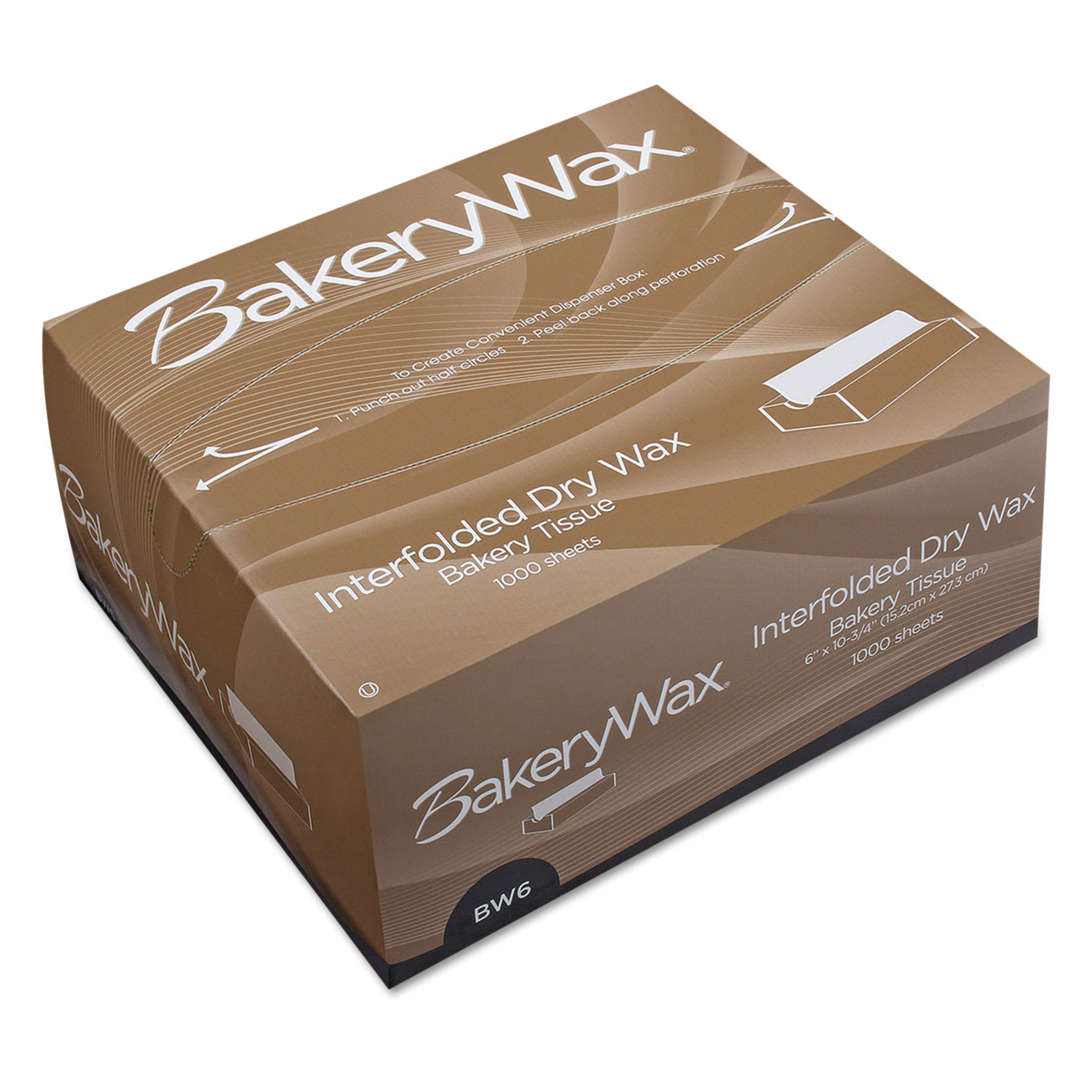 Bagcraft BGC010006 EcoCraft Interfolded Dry Wax Bakery Tissues, 6 x 10.75, White, 1,000/Box, 10 Boxes/Carton