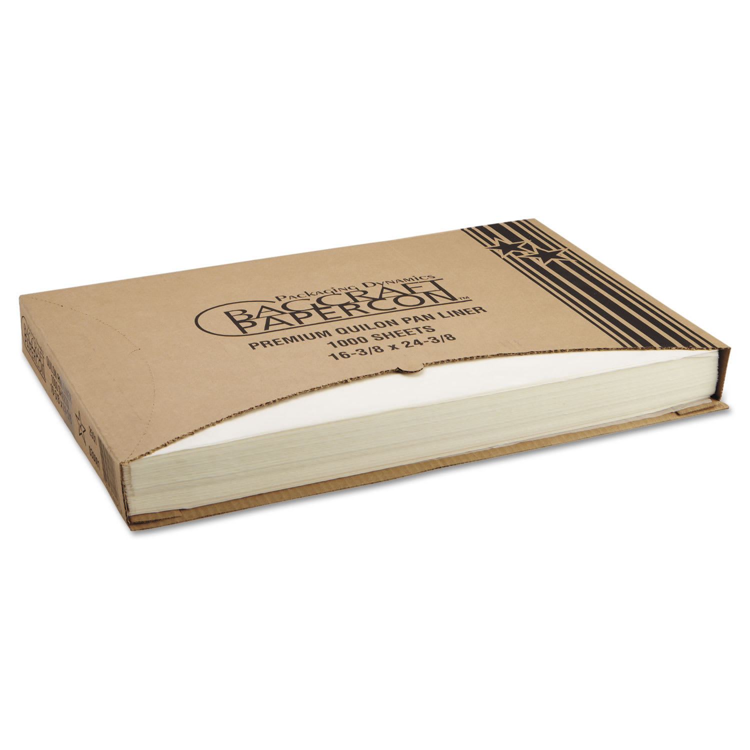 Bagcraft BGC030001 Premium Grease-Proof Quilon Pan Liners, 16.38 x 24.38, White, 1,000/Carton