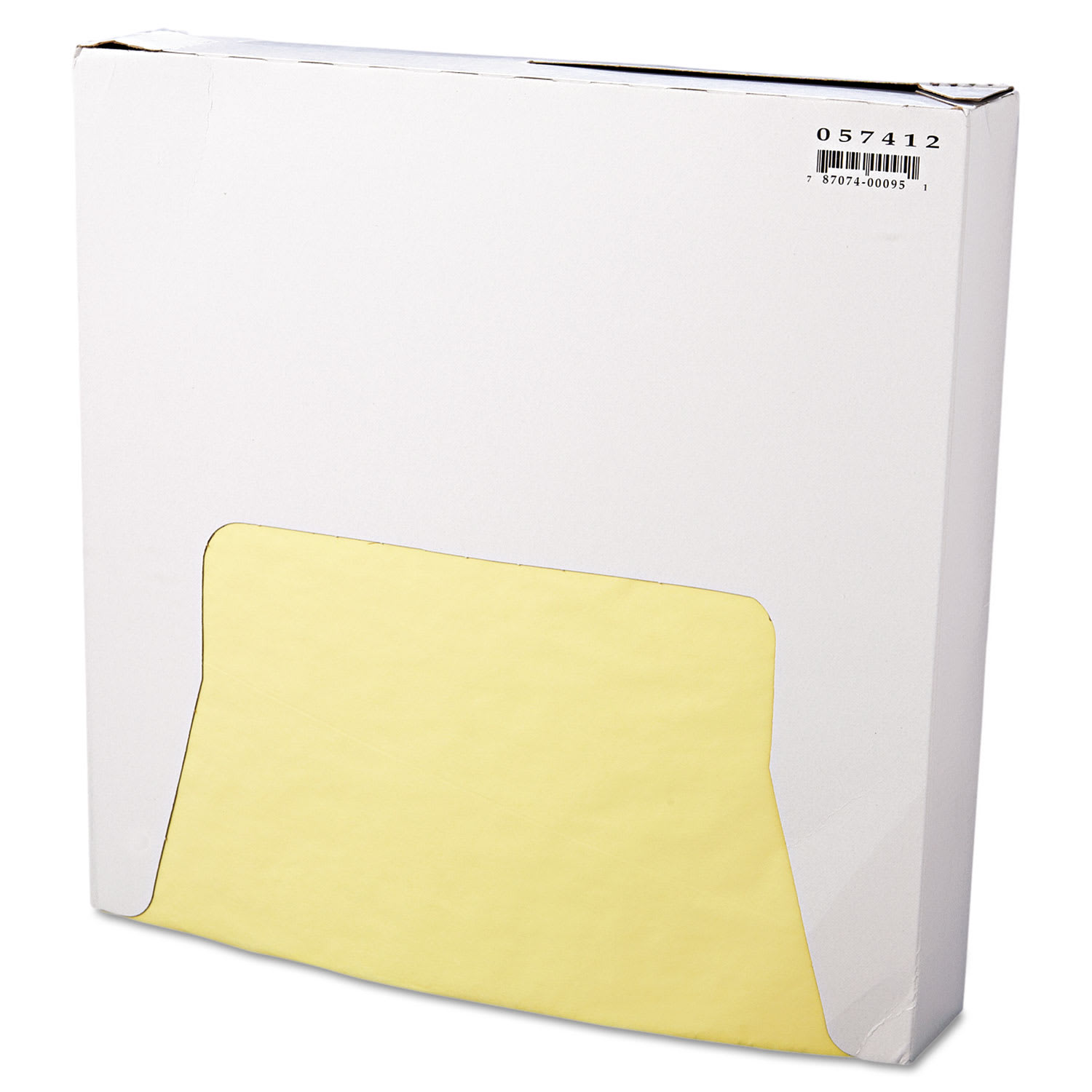 Bagcraft BGC057412 Grease-Resistant Paper Wraps and Liners, 12" x 12", Yellow, 1,000/Box, 5 Boxes/Carton