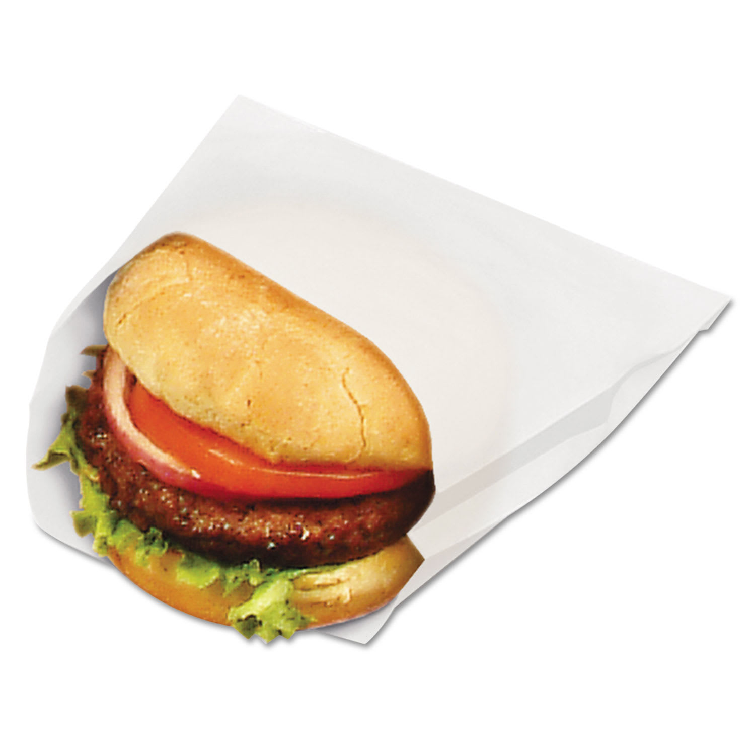 Bagcraft BGC300404 Waxed Single-Serve Bags, 6" x 1" x 7", Translucent White, 6,000/Carton