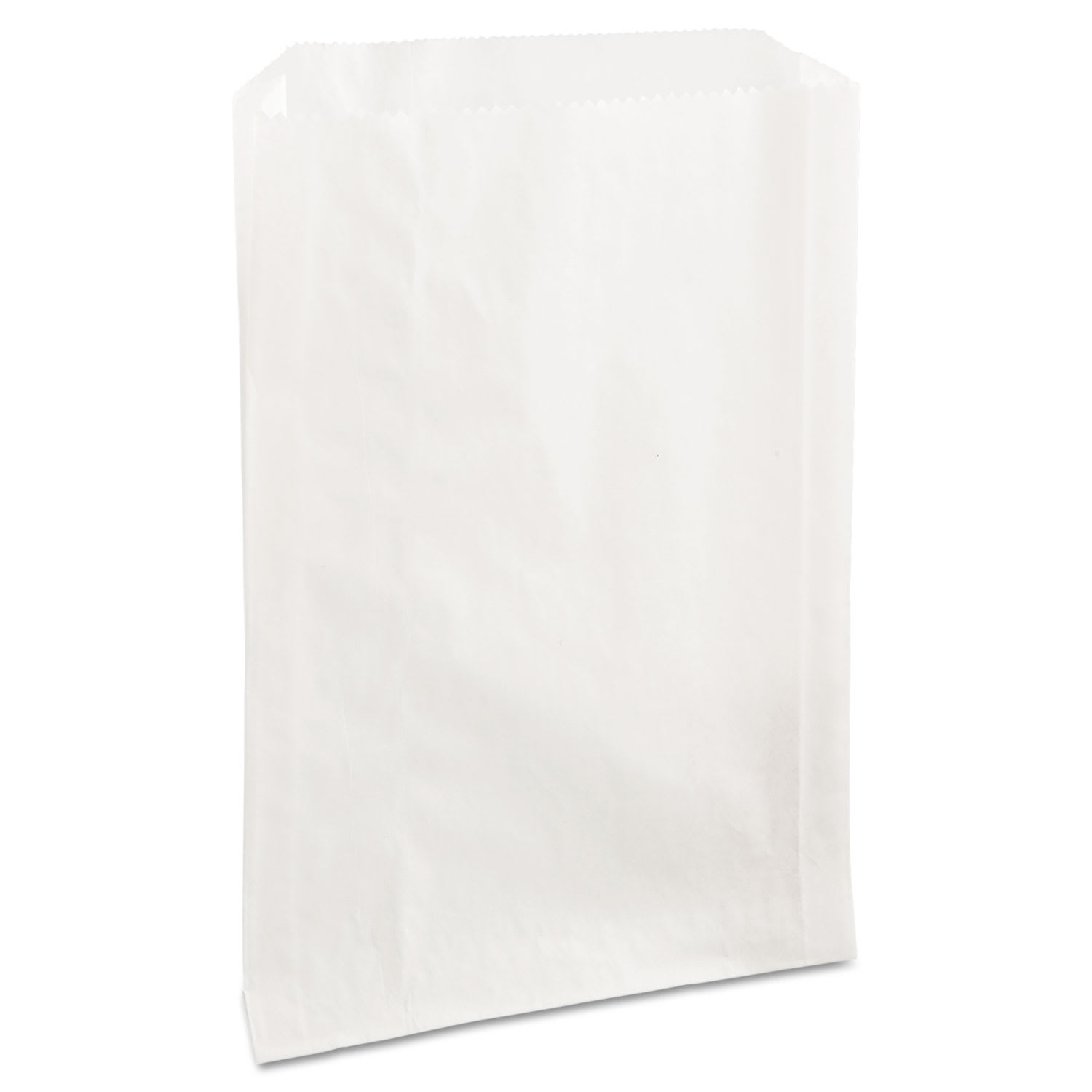 Bagcraft BGC300422 Grease-Resistant Single-Serve Bags, 6.5" x 1" x 8", White, 2,000/Carton