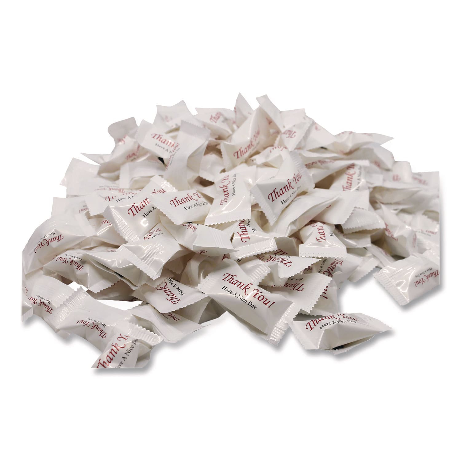 Stewart Superior CDQCJ3007P Thank You Have a Nice Day Mints, Peppermint, Individually Wrapped, 1,000/Carton