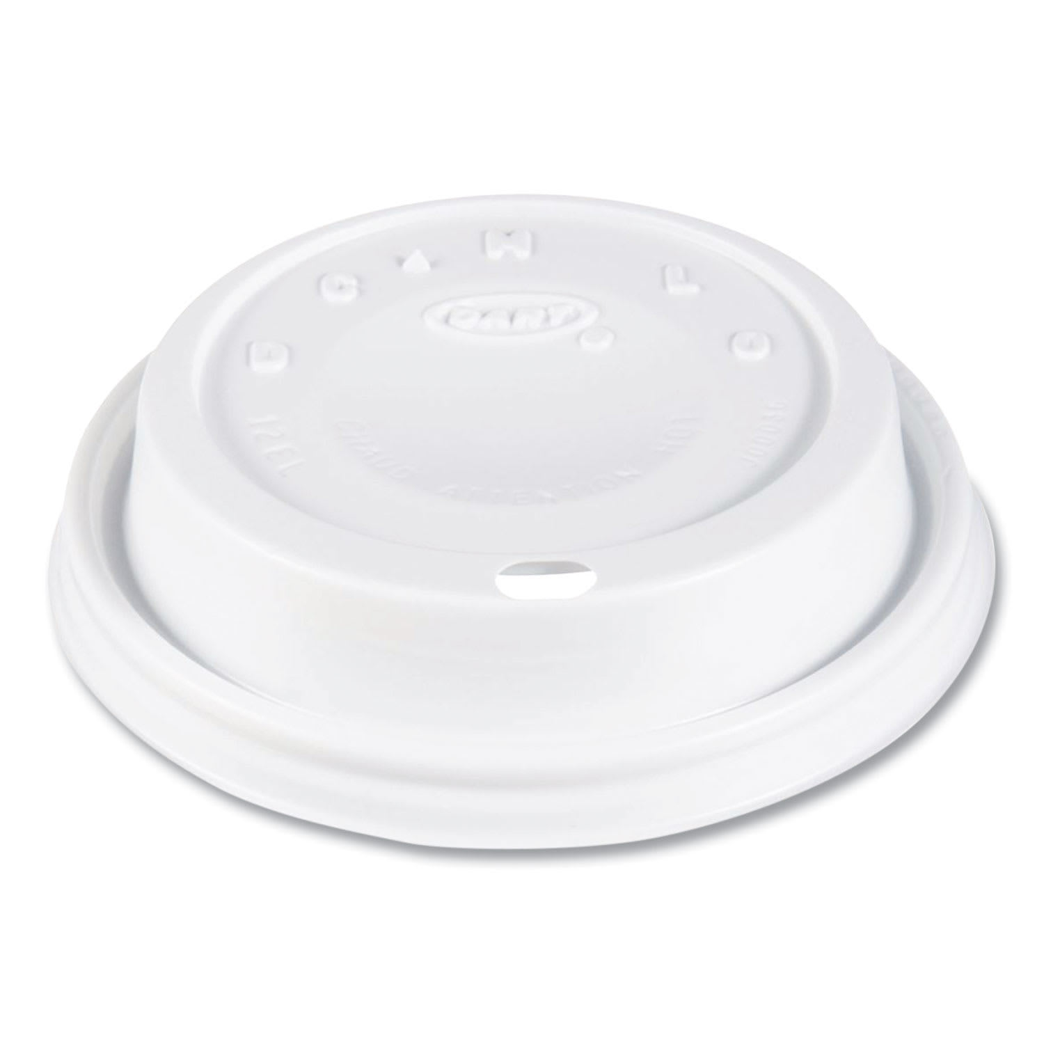 SOLO DCC12EL Cappuccino Dome Sipper Lids, Fits 12 oz Hot Cups, Plastic, White, 1,000/Carton