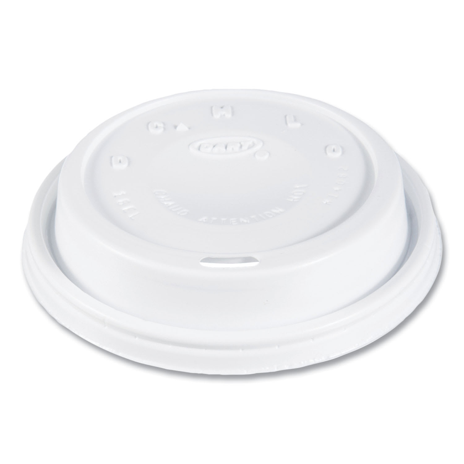 SOLO DCC16EL Cappuccino Dome Sipper Lids, Fits 12 oz to 24 oz Hot Cups, Plastic, White, 1,000/Carton