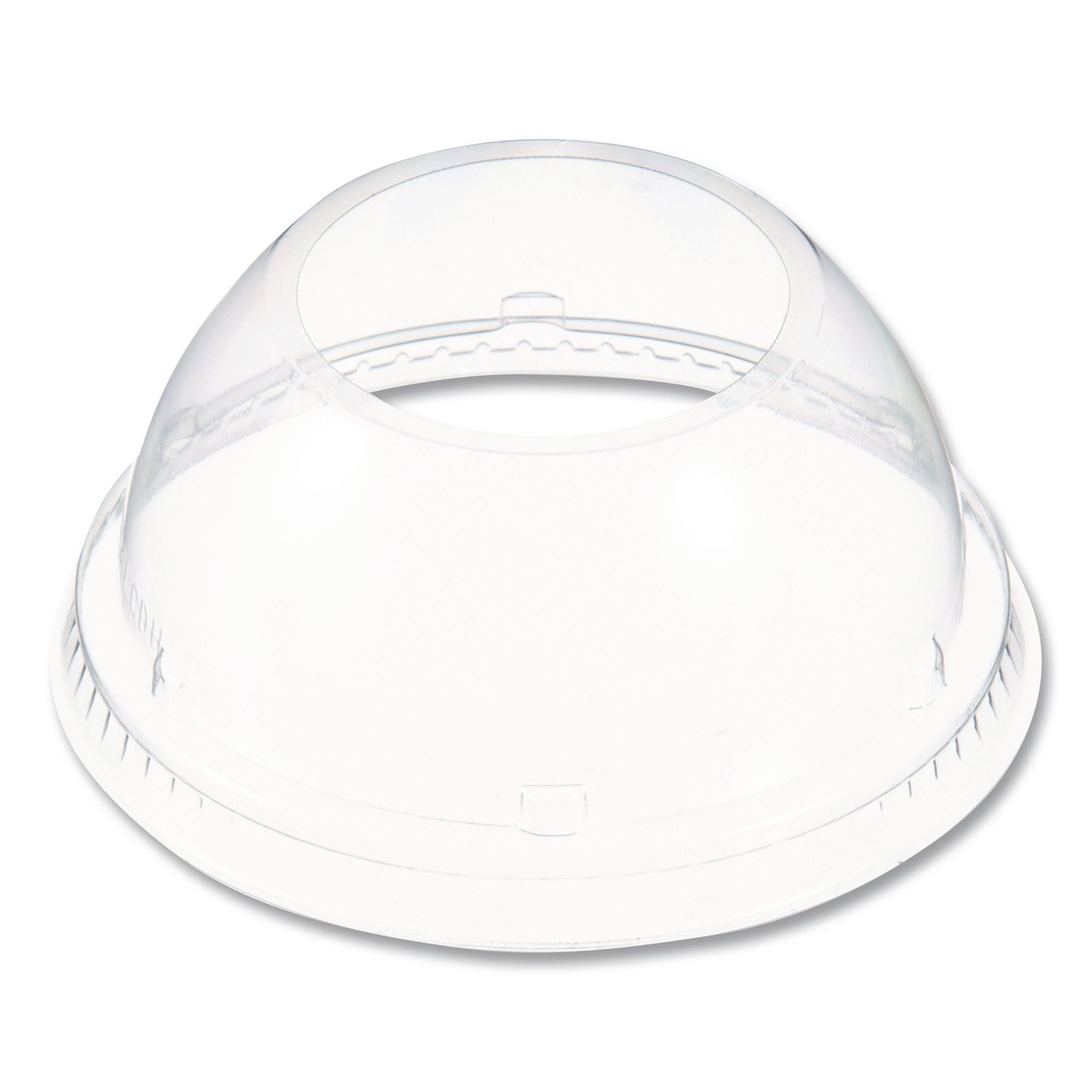 Dart DCC16LCDHX Dome-Top Sundae/Cold Cup Lids, Fits 12 oz to 24 oz Cold Cups, Plastic, Clear, 1,000/Carton