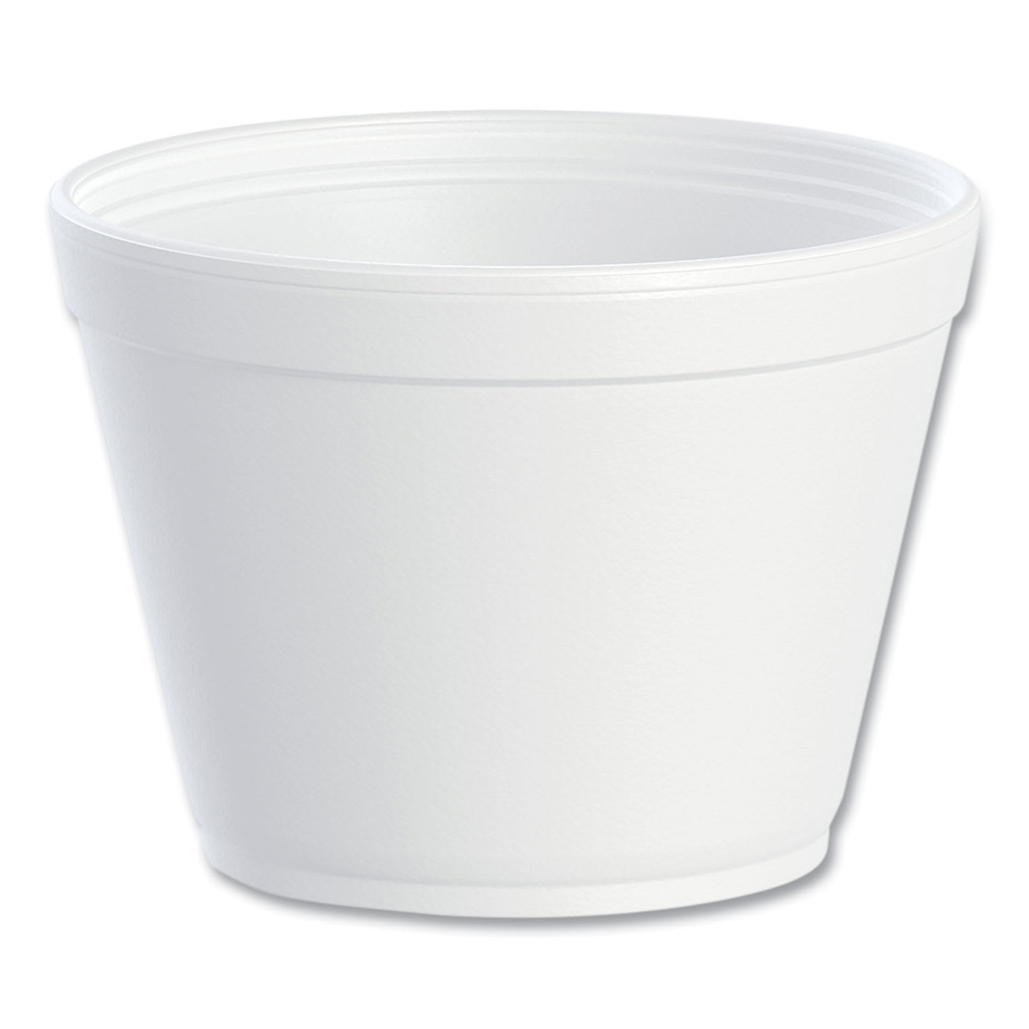 Dart DCC16MJ32 Foam Containers, Extra Squat, 16 oz, White, 25/Bag, 20 Bags/Carton