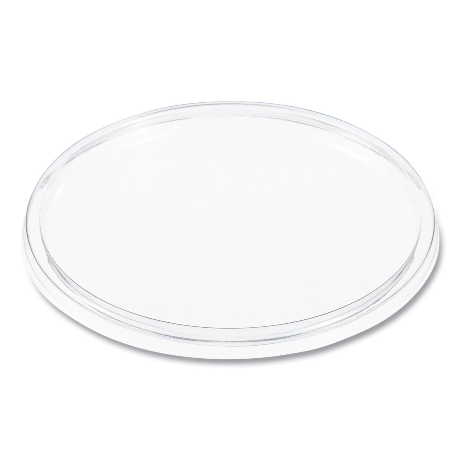 Dart DCC20CLR Plastic Lids for Foam Cups, Bowls and Containers, Flat, Not Vented, Fits 6 oz to 32 oz, Clear, 100/Sleeve, 10 Sleeves/Carton