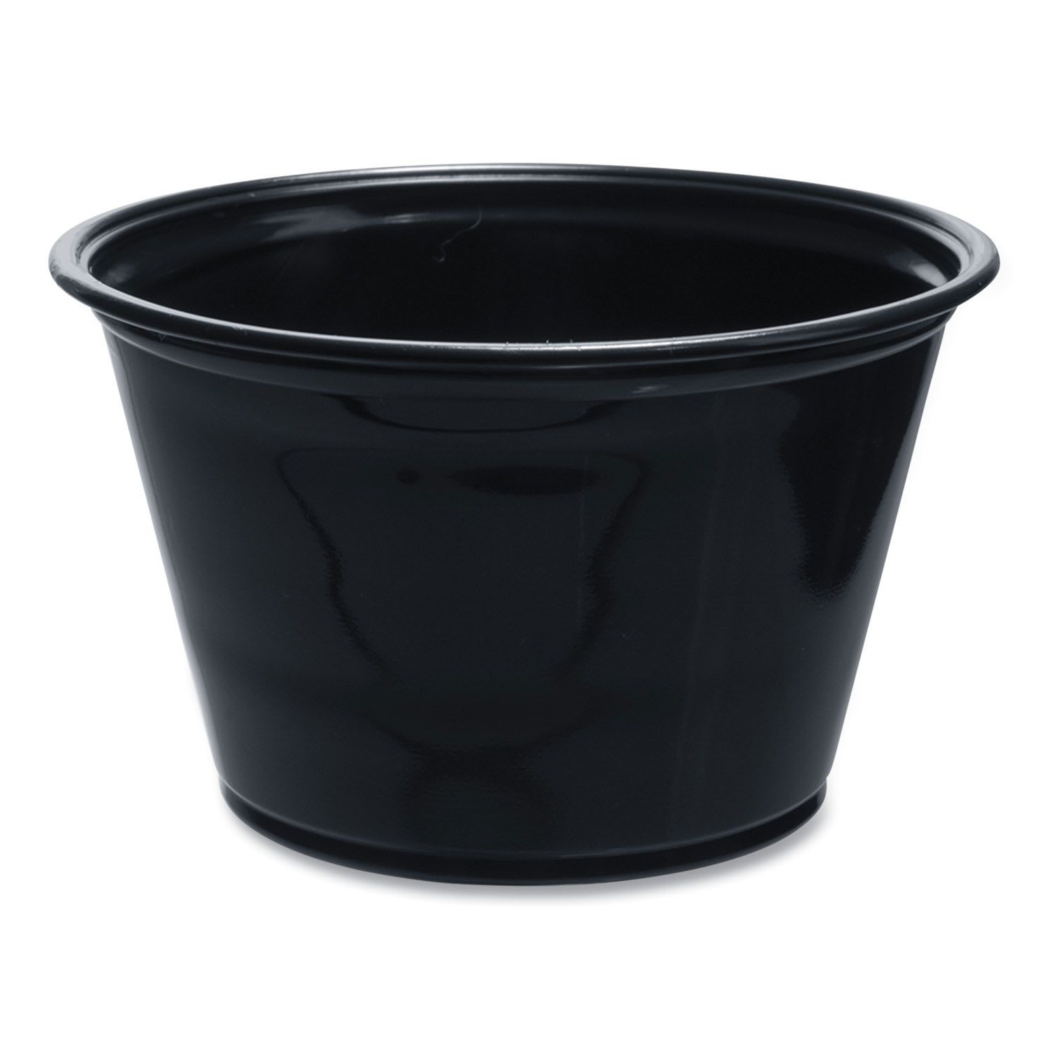 Dart DCC400PCBLK Conex Complements Portion/Medicine Cups, 4 oz, Plastic, Black, 125/Bag, 20 Bags/Carton