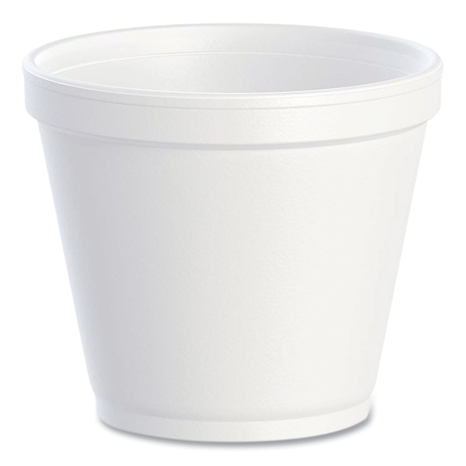 Dart DCC8SJ12 Food Containers, Squat, 8 oz, White, Foam, 1,000/Carton