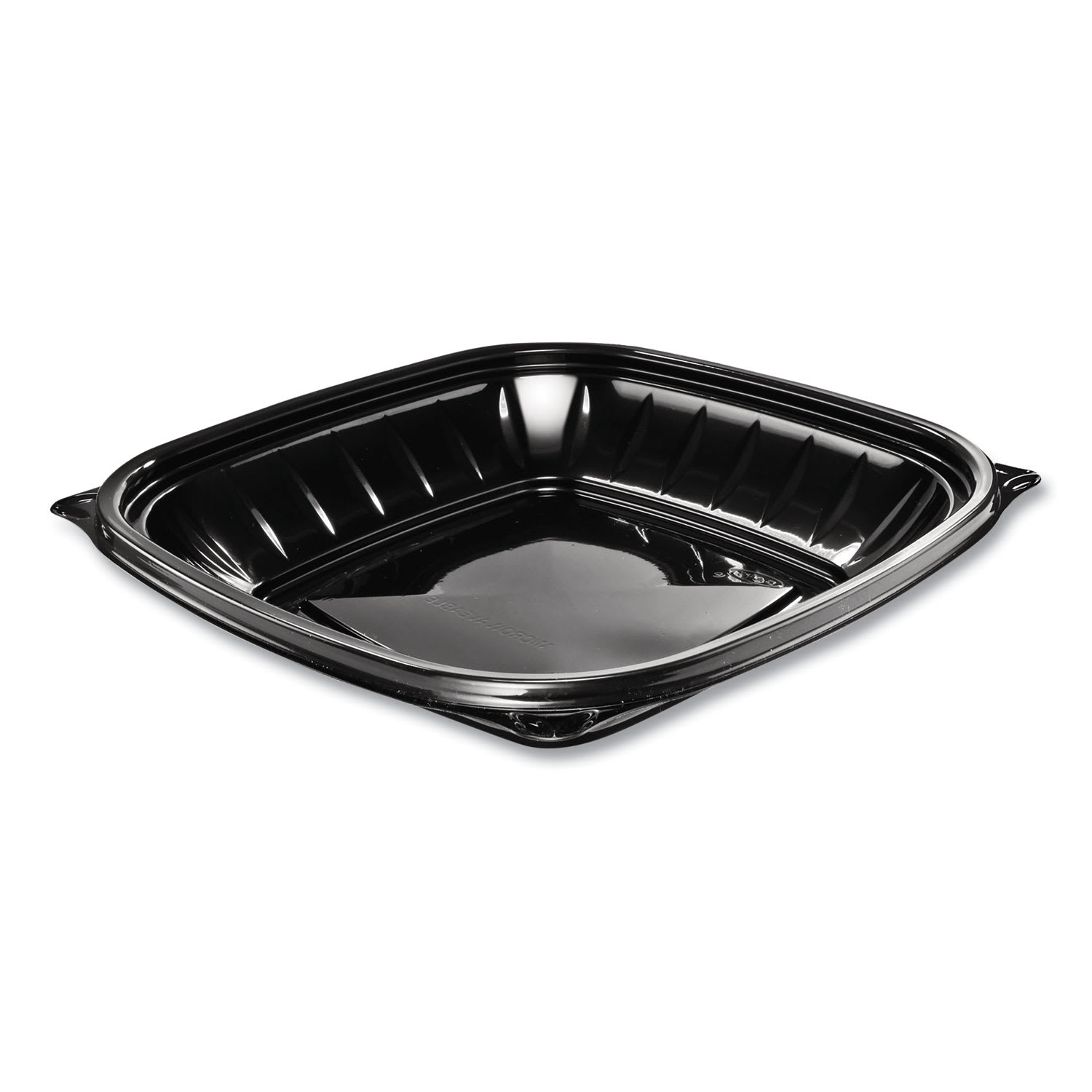 Dart DCCB24SB PresentaBowls Pro Black Square Bowls, 24 oz, 8.5 x 8.5 x 1.8, Plastic, 63/Bag, 4 Bags/Carton