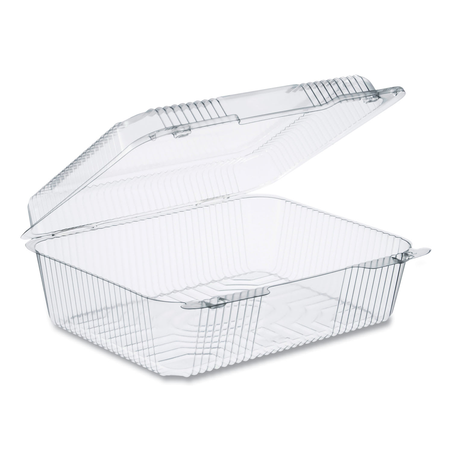 Dart DCCC80UT1 StayLock Clear Hinged Lid Containers, 10.5 x 8.6 x 3.8, Plastic, 200/Carton
