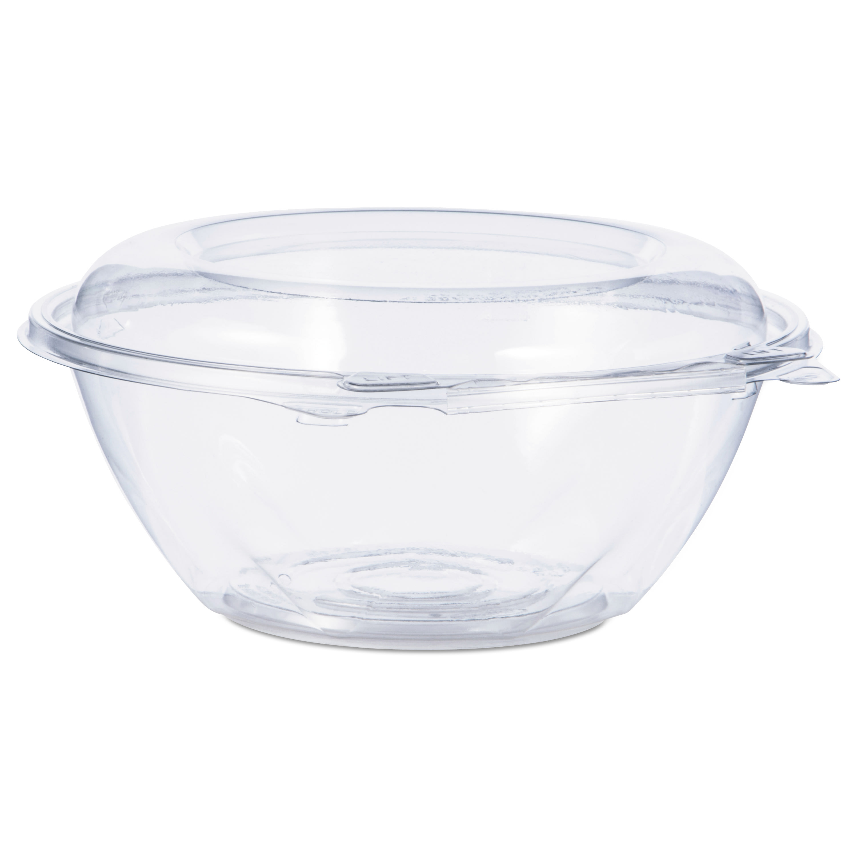 Dart DCCCTR24BD SafeSeal Tamper-Resistant, Tamper-Evident Bowls with Dome Lid, 24 oz, 7" Diameter x 3.1" h, Clear, Plastic, 150/Carton