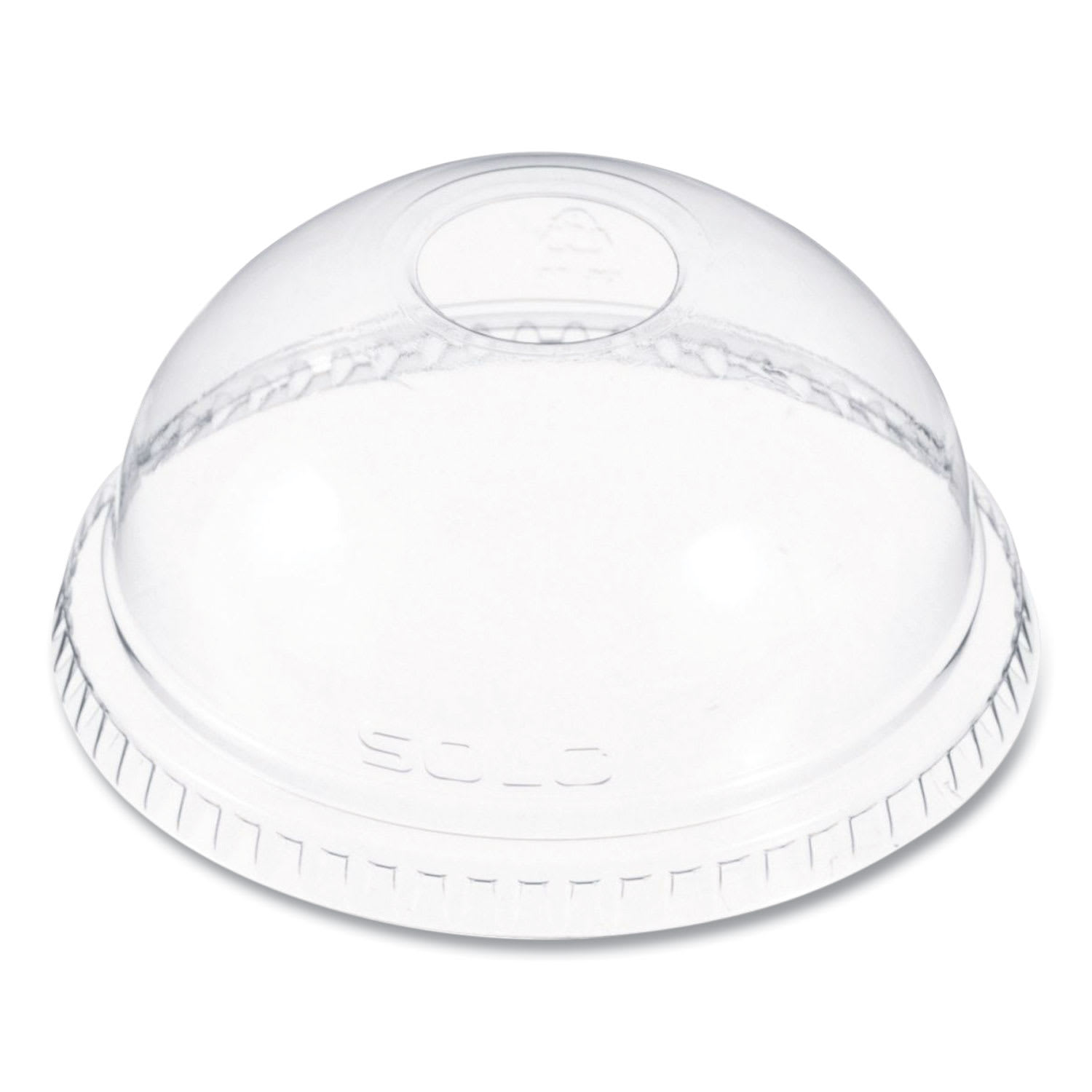 SOLO DCCDLR662 Dome-Top Cold Cup Lids, Fits 16 oz Cold Cups, Plastic, Clear, 1,000/Carton
