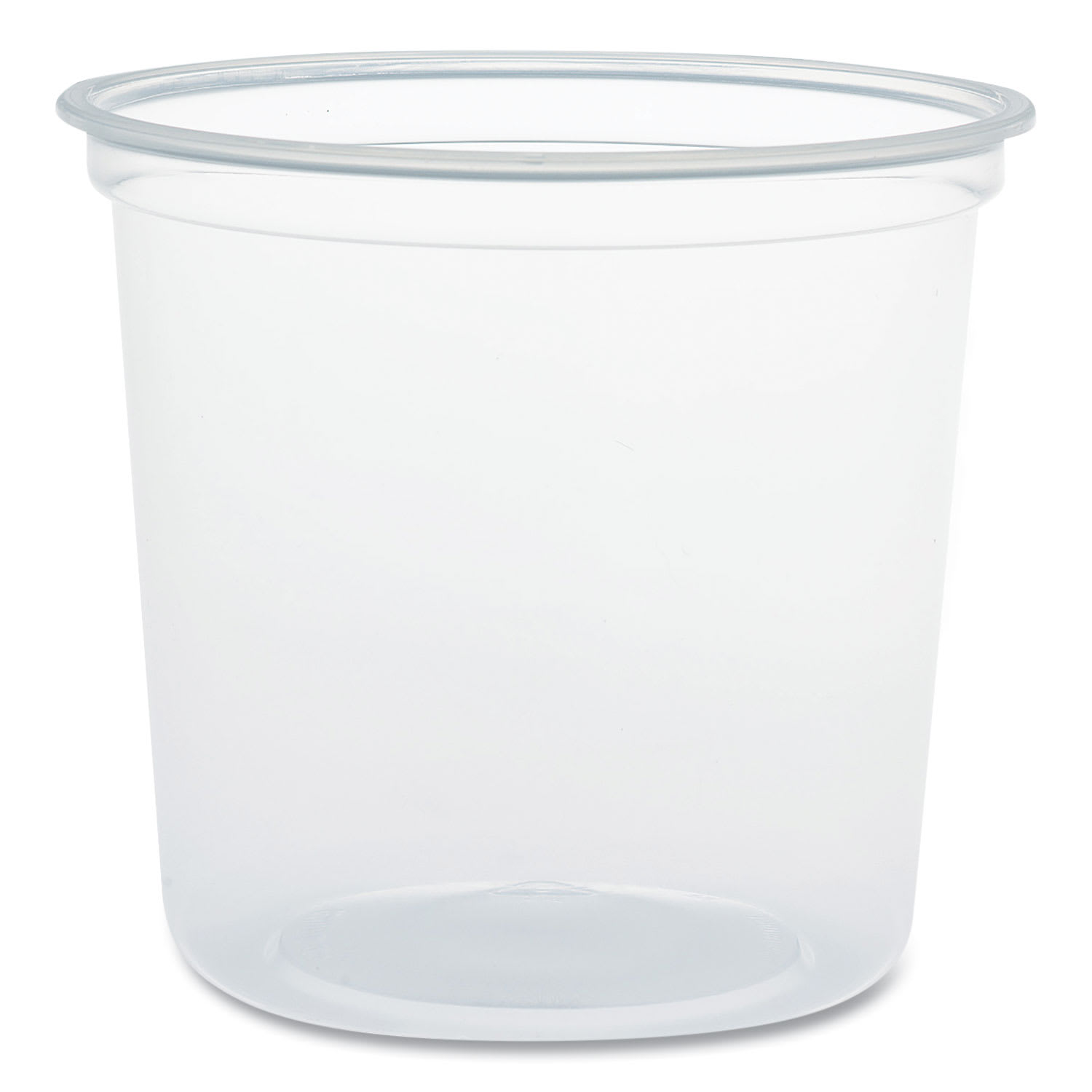Dart DCCMN240100 Microgourmet Plastic Deli Container, 24 oz, 4.7" Diameter x 4.18" h, Translucent, 500/Carton