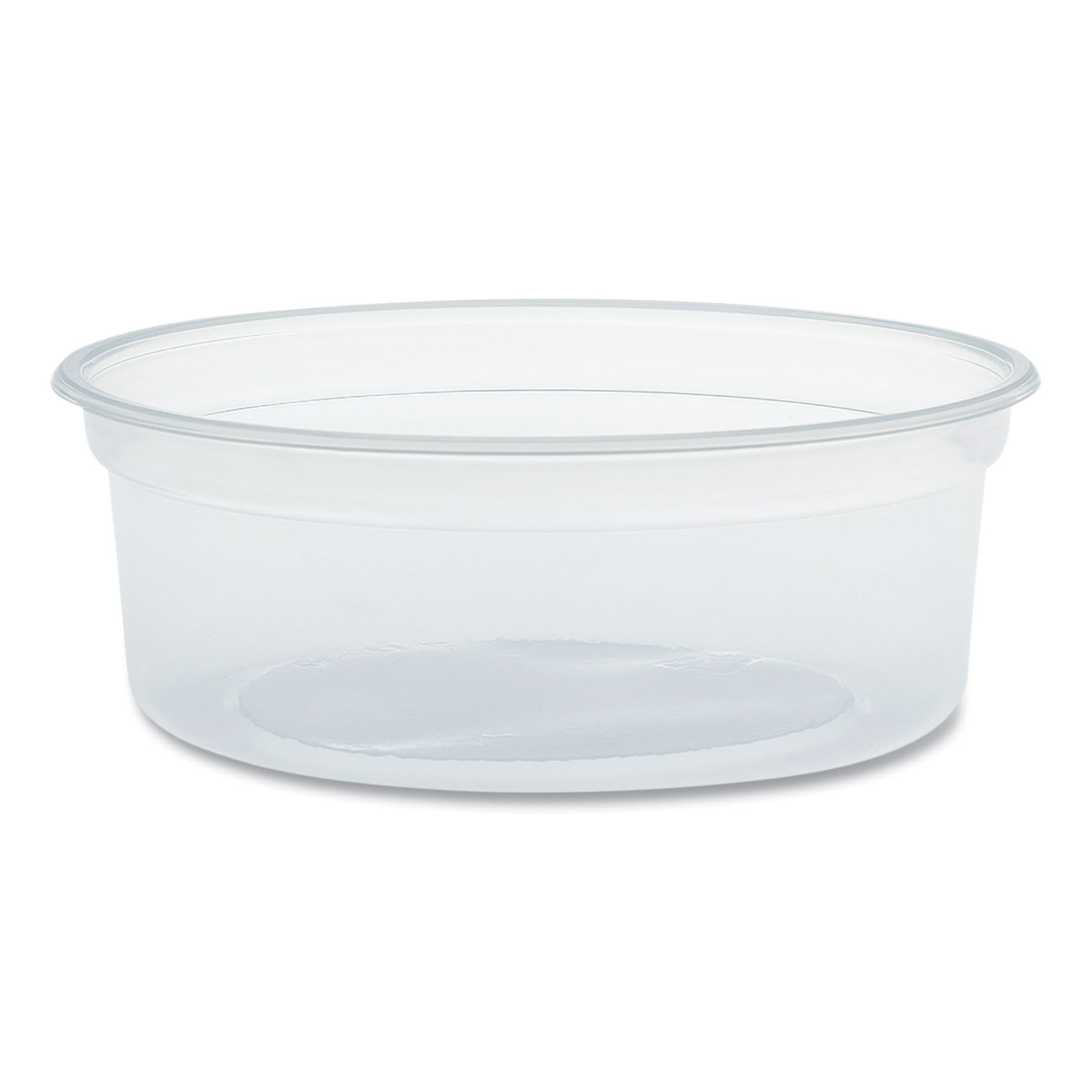 Dart DCCMN80100 MicroGourmet Food Container, 8 oz, 4.1" Diameter x 1.14" h, Clear, Plastic, 500/Carton