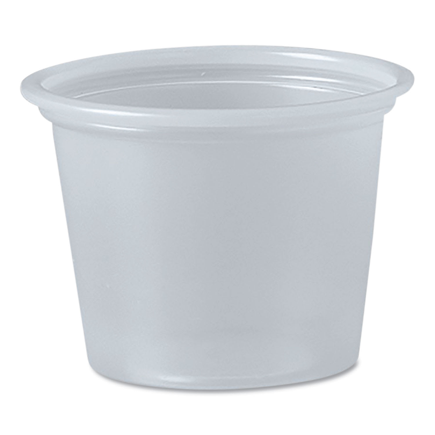 Dart DCCP100N Polystyrene Portion Cups, 1 oz, Plastic, Translucent, 2,500/Carton