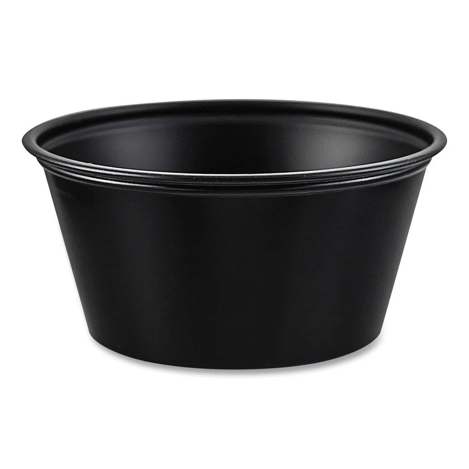 Dart DCCP325BLK Polystyrene Portion Cups, 3.25 oz, Plastic, Black, 250/Bag, 10 Bags/Carton