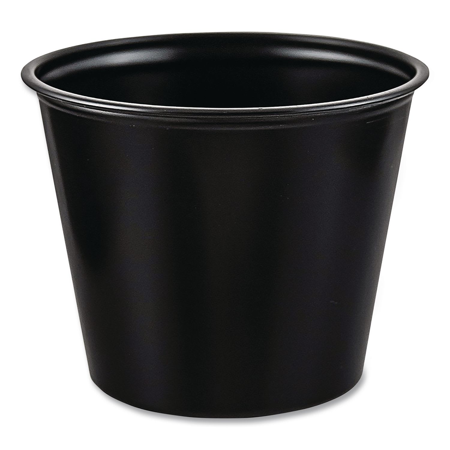 SOLO DCCP550BLK Portion Containers, 5.5 oz, Plastic, Black, 250/Bag, 10 Bags/Carton