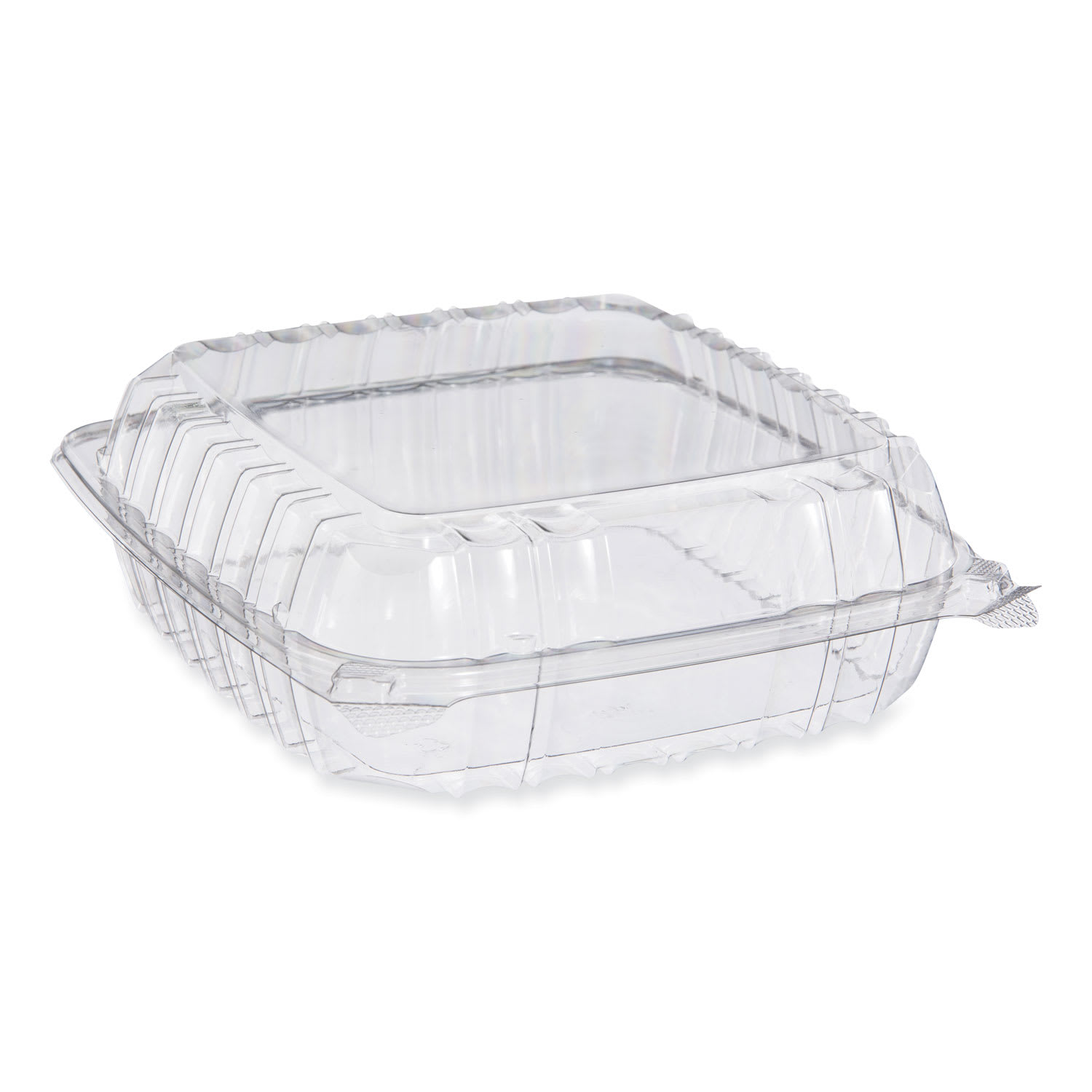 Dart DCCPET95PST1 ClearSeal Hinged-Lid Plastic Containers, 9.3 x 8.83 x 3, Clear, 200/Carton