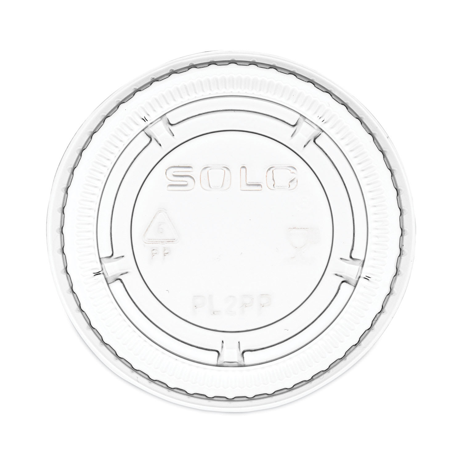 Dart DCCPL2PP Portion/Souffle Cup Lids, Fits 1.5 oz to 2.5 oz Portion Containers, Plastic, Clear, 125/Sleeve, 20 Sleeves/Carton
