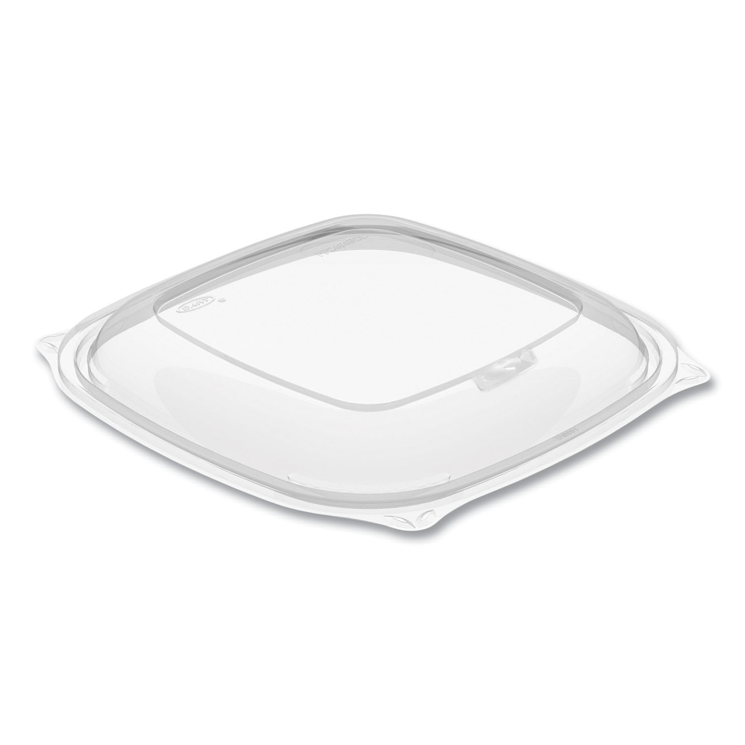 Dart DCCPP2464BDL PresentaBowls Pro Clear Square Bowl Lids, Large Vented Square, 8.5 x 8.5 x 1, Clear, Plastic, 63/Bag, 4 Bags/Carton