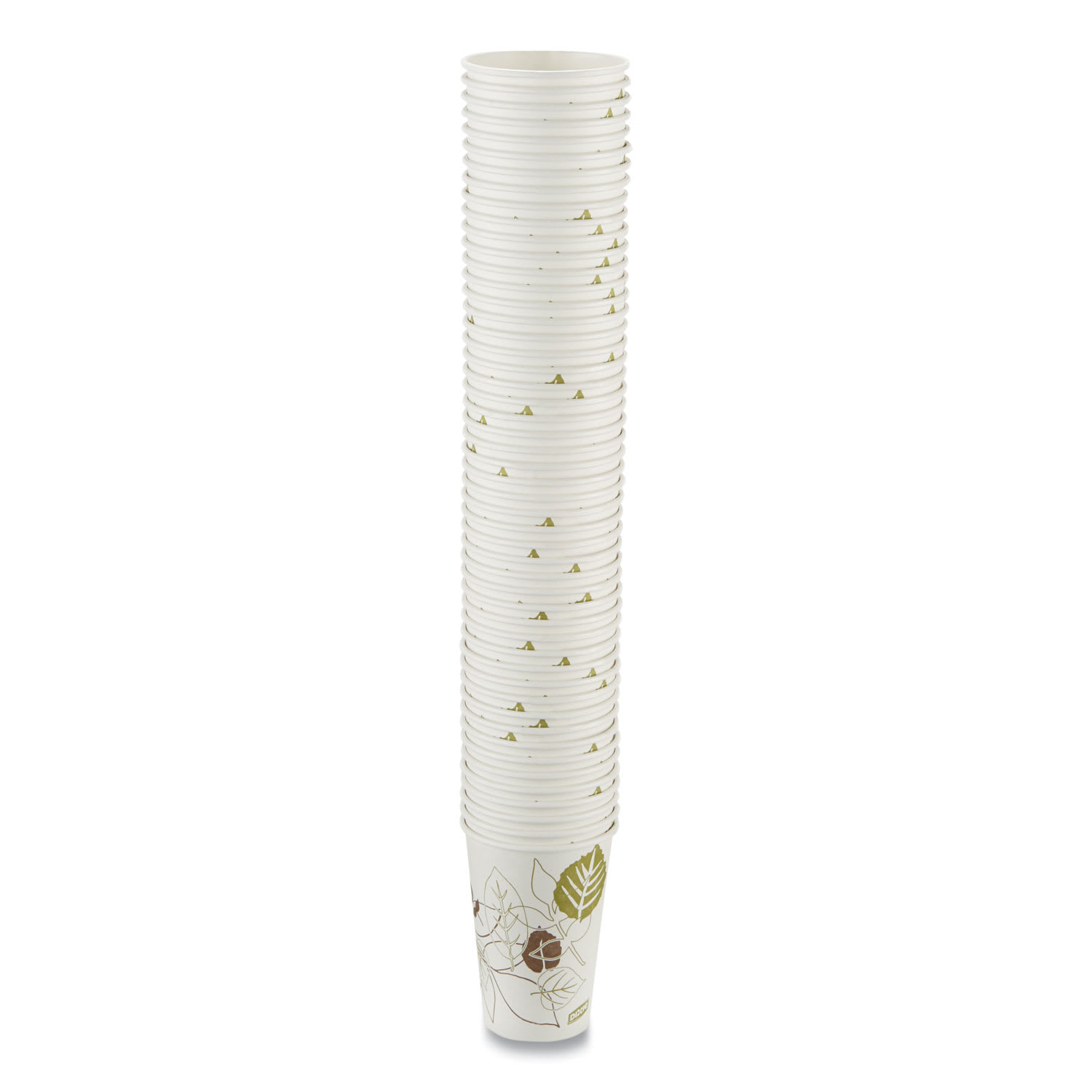 Dixie DXE2346PATHPK Pathways Paper Hot Cups, 16 oz, White/Brown, 50/Pack