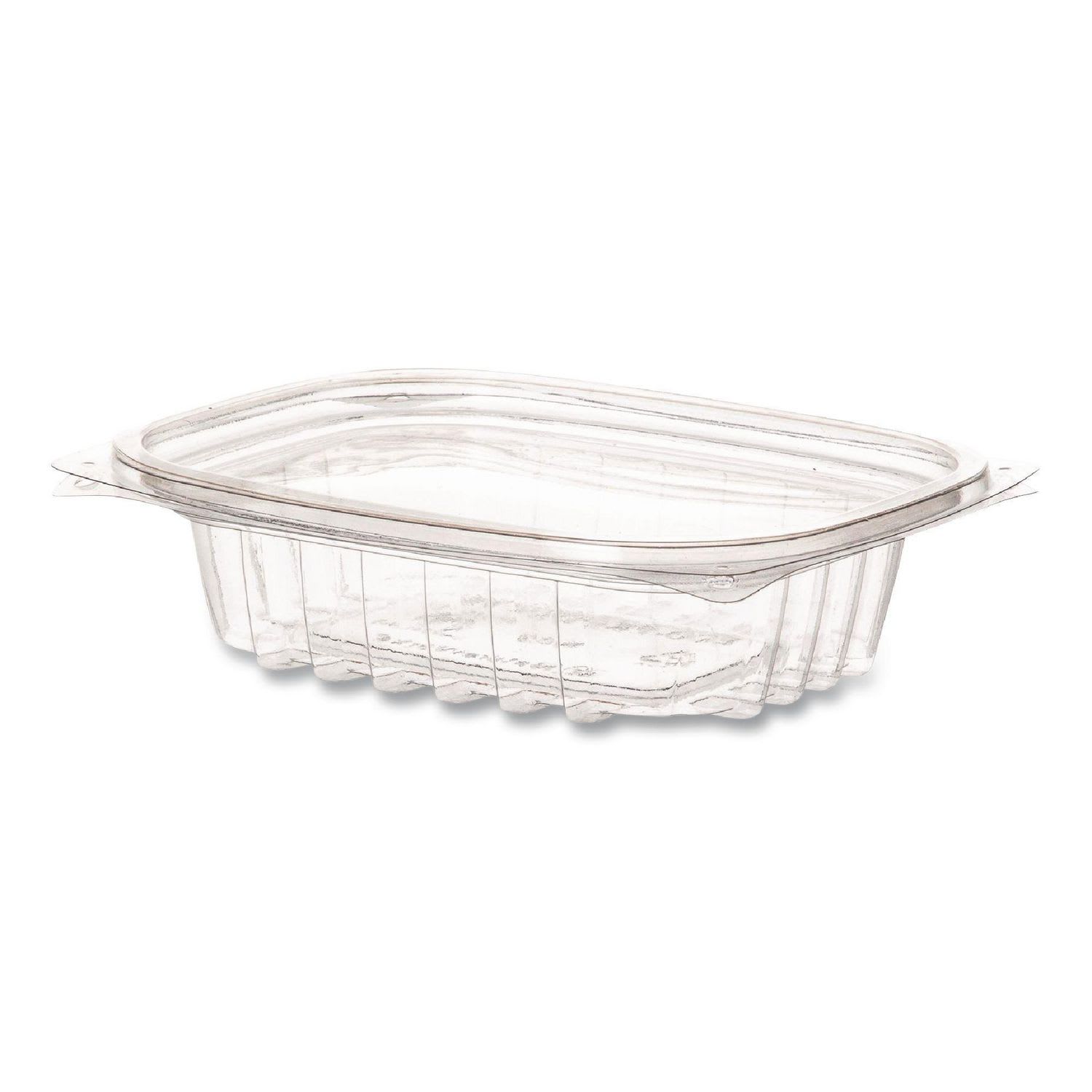 Eco-Products ECOEPRC8 Renewable and Compostable Rectangular Deli Containers with Lid, 8 oz, 3 x 4.83 x 1.5, Clear, Plastic, 50/Pack, 4 Packs/Carton