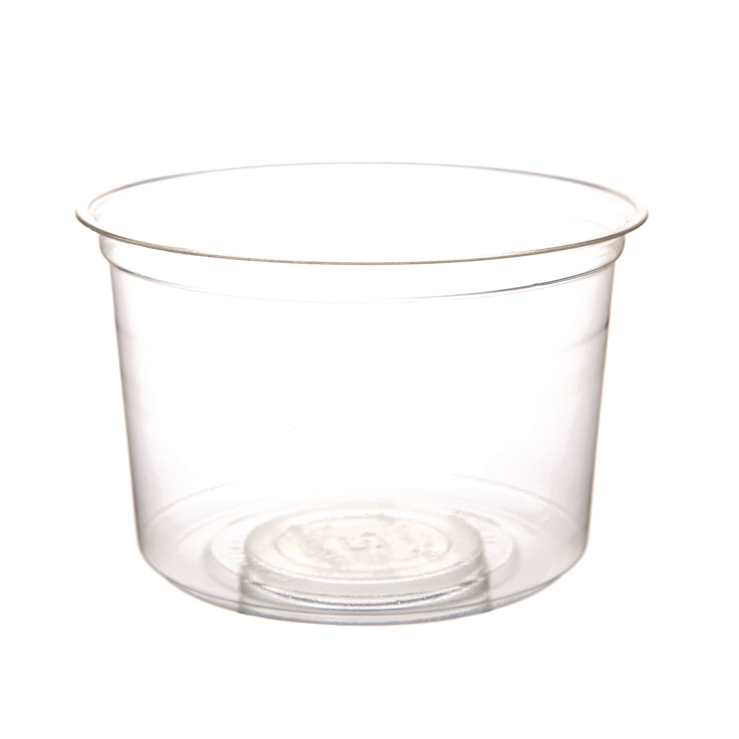 Eco-Products ECOEPRDP16 Renewable and Compostable Round Deli Containers, 16 oz, 4.63" Diameter x 3.06" h, Clear, Plastic, 50/Pack, 10 Packs/Carton