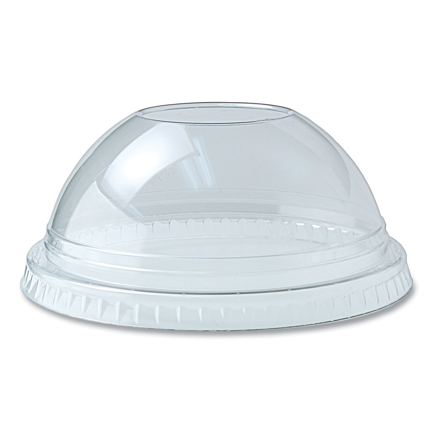 Fabri-Kal FABDLKC1220 Kal-Clear/Nexclear Drink Cup Lids, Dome Lid with 1" Hole, Fits 12 oz to 20 oz Cold Cups, Plastic, Clear, 1,000/Carton