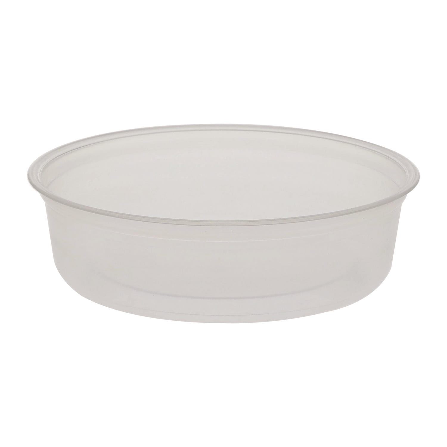 Fabri-Kal FABPK6SC Microwavable Deli Containers, 6 oz, 4.6" Diameter x 1.3" h, Clear, Plastic, 500/Carton