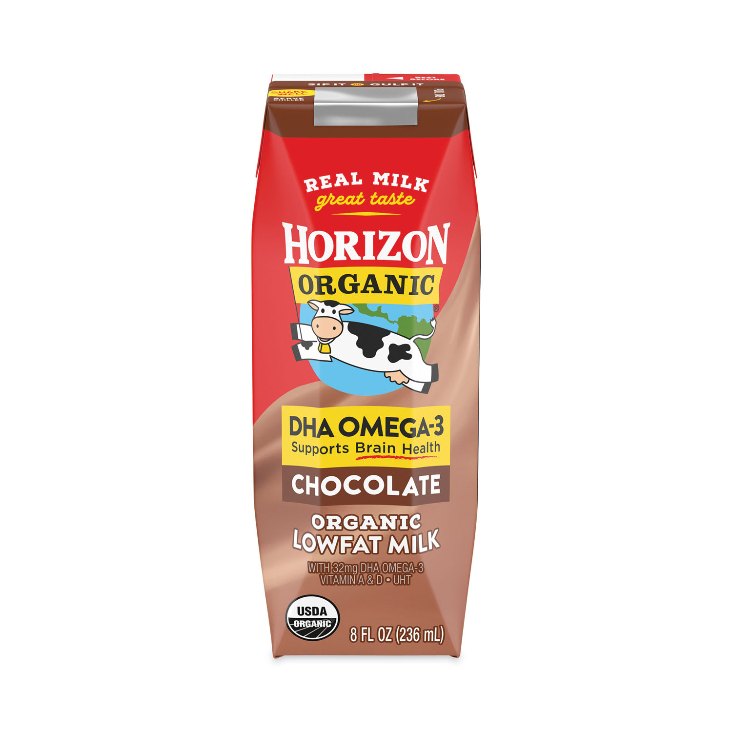 Horizon Organic GRR22000536 Low Fat Milk, Chocolate, 8 oz, 18/Carton