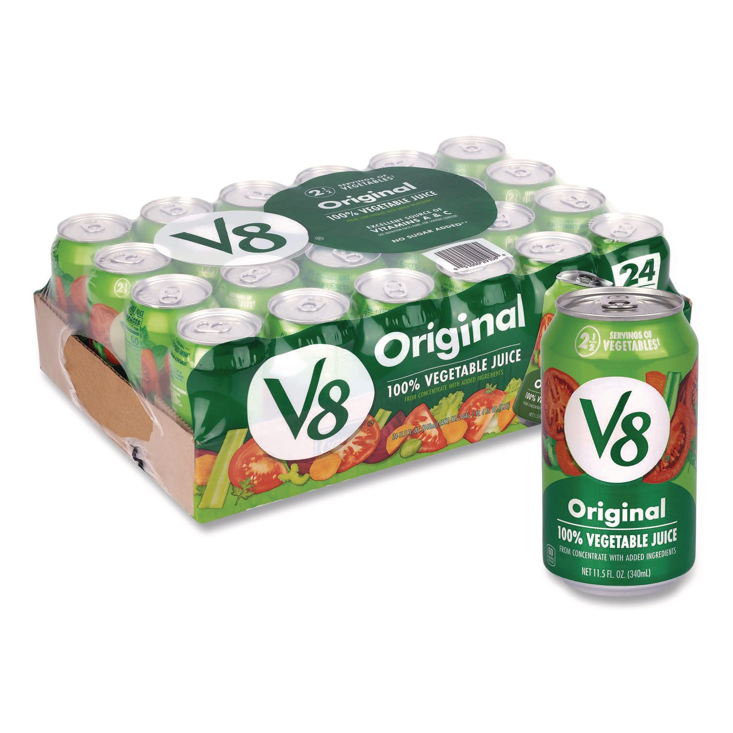 V-8 GRR90000092 Vegetable Juice, 11.5 oz Can, 24/Carton