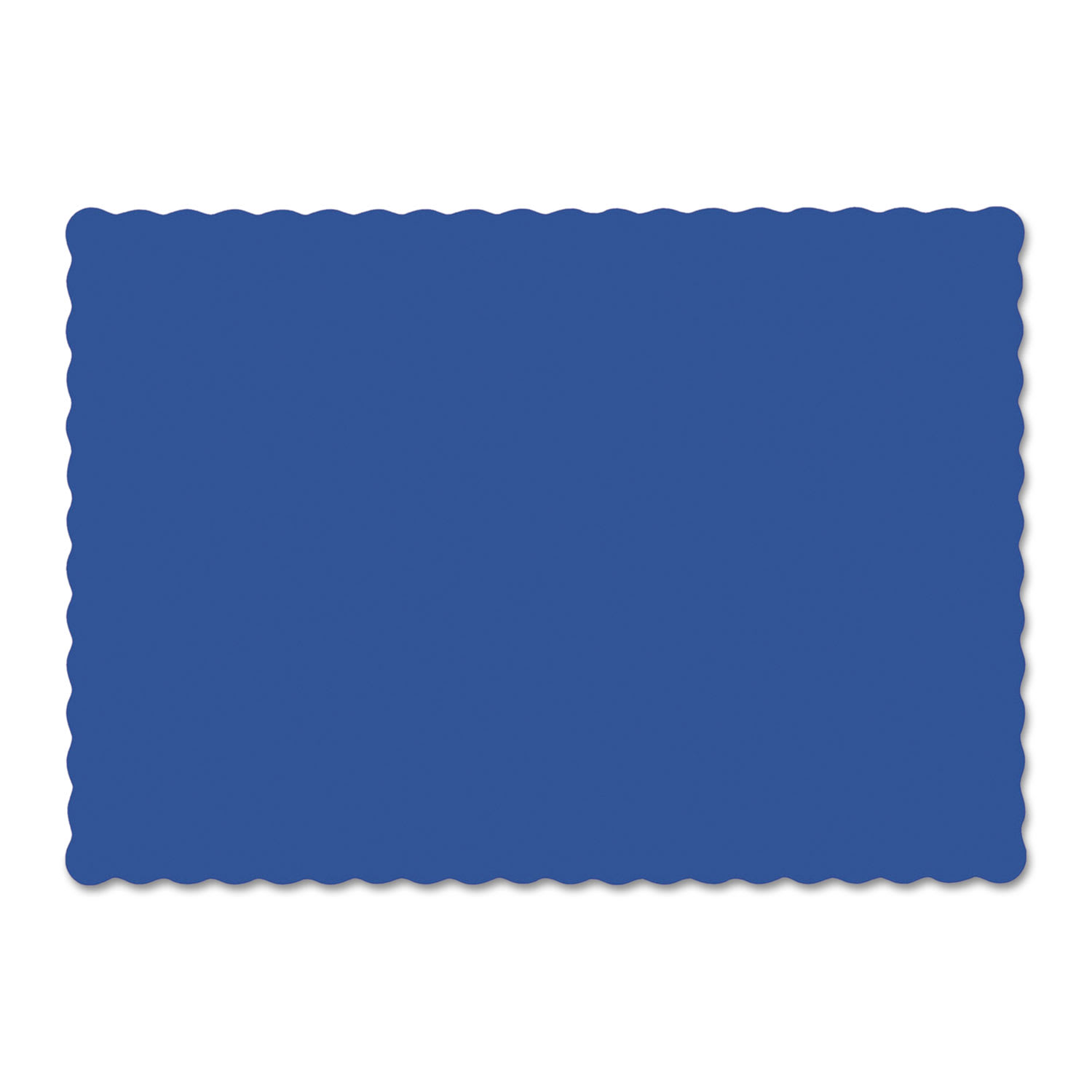Hoffmaster HFM310523 Placemats, Smooth Surface, Scalloped Edges, 13.5" x 9.5", Navy Blue, 1,000/Carton
